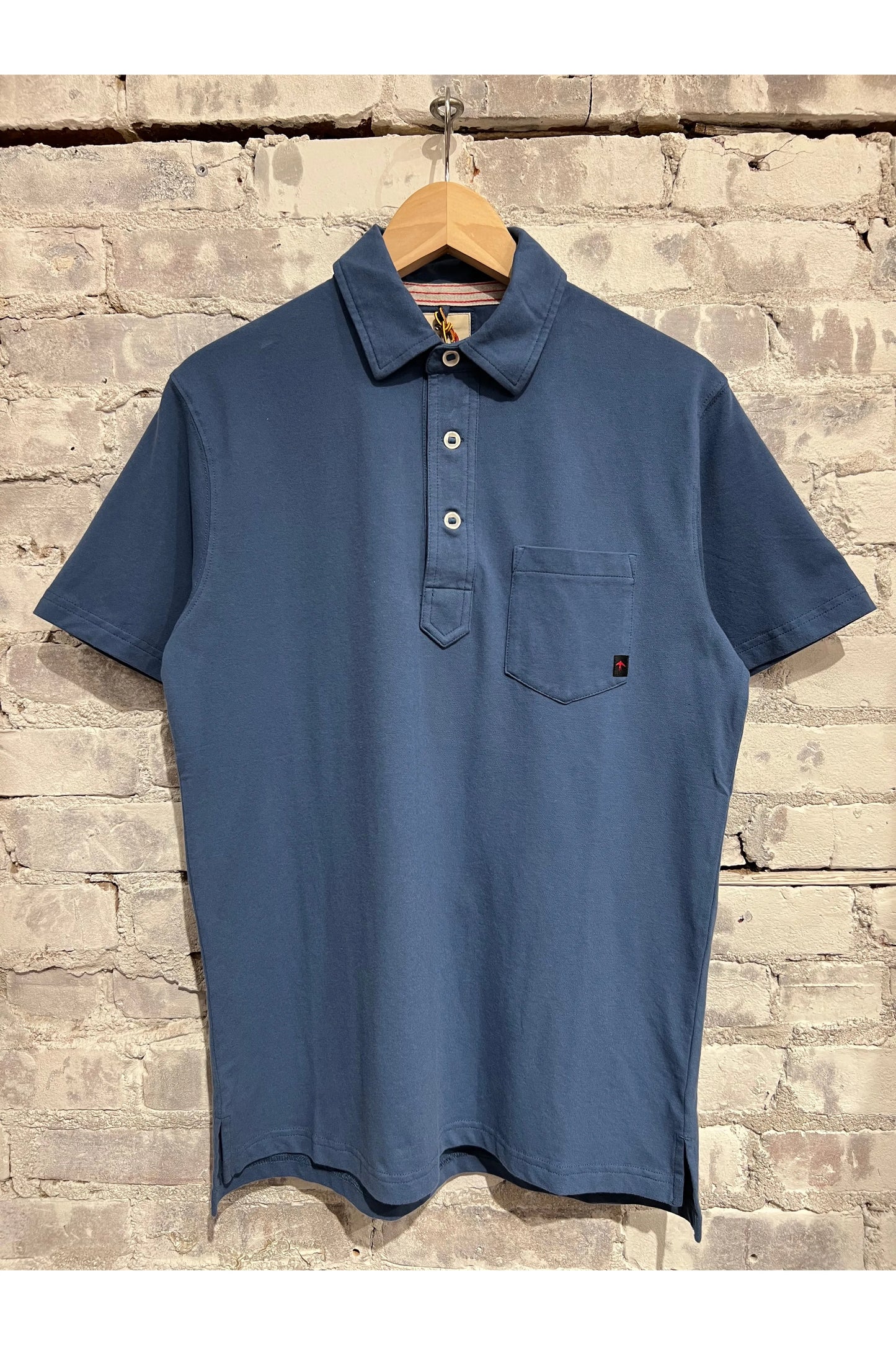 Pique Slot Polo - Marine Blue - DUNE + SALT