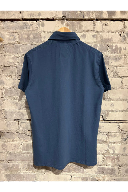 Pique Slot Polo - Marine Blue - DUNE + SALT