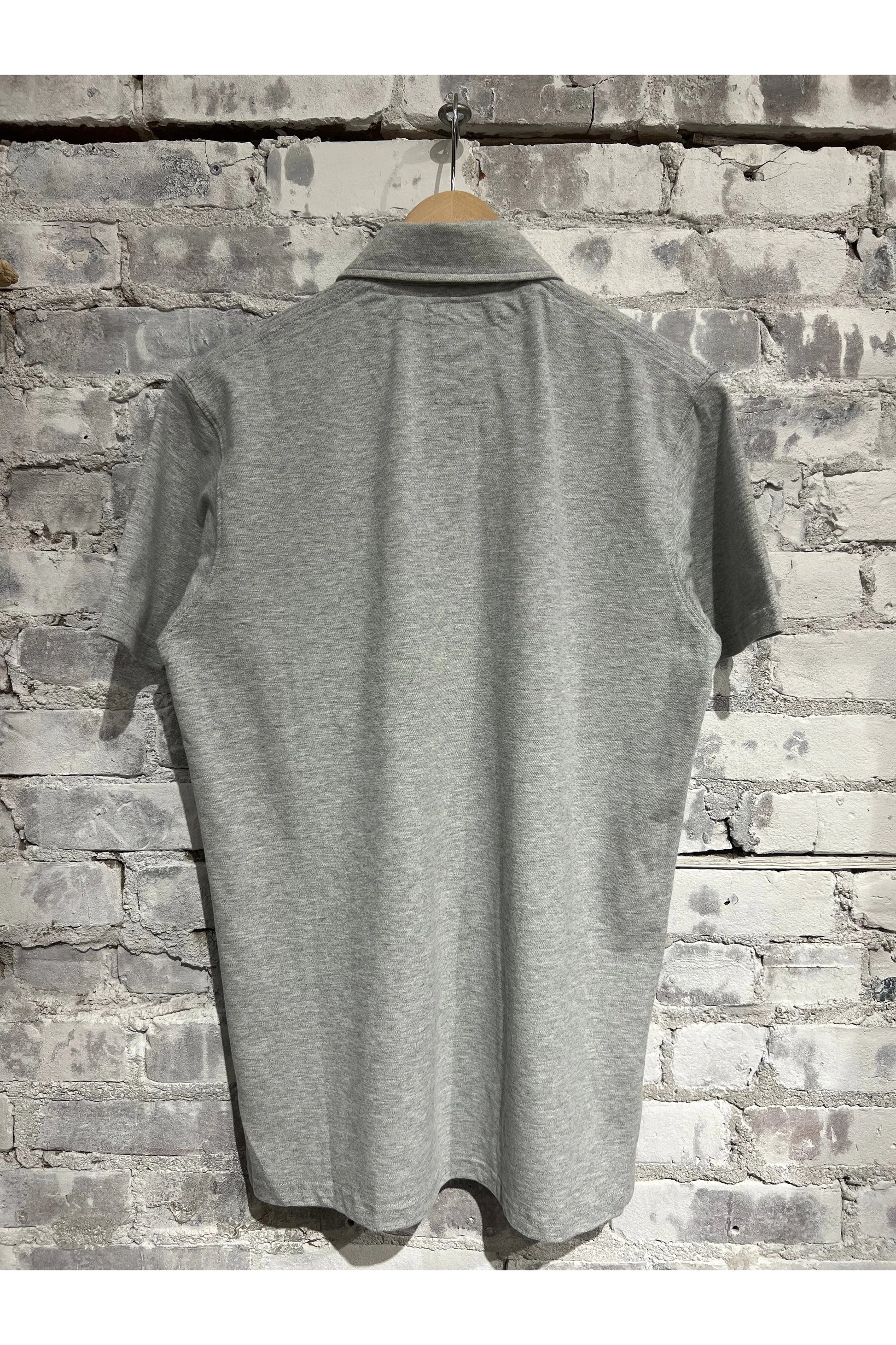 Pique Slot Polo - Light Grey Heather - DUNE + SALT