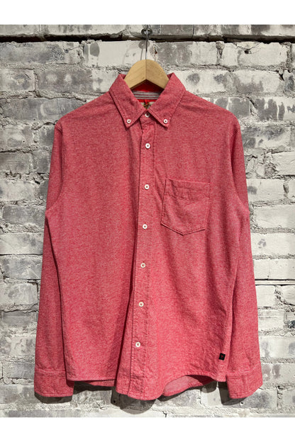 Fineline Knit Buttondown - Red/White - DUNE + SALT