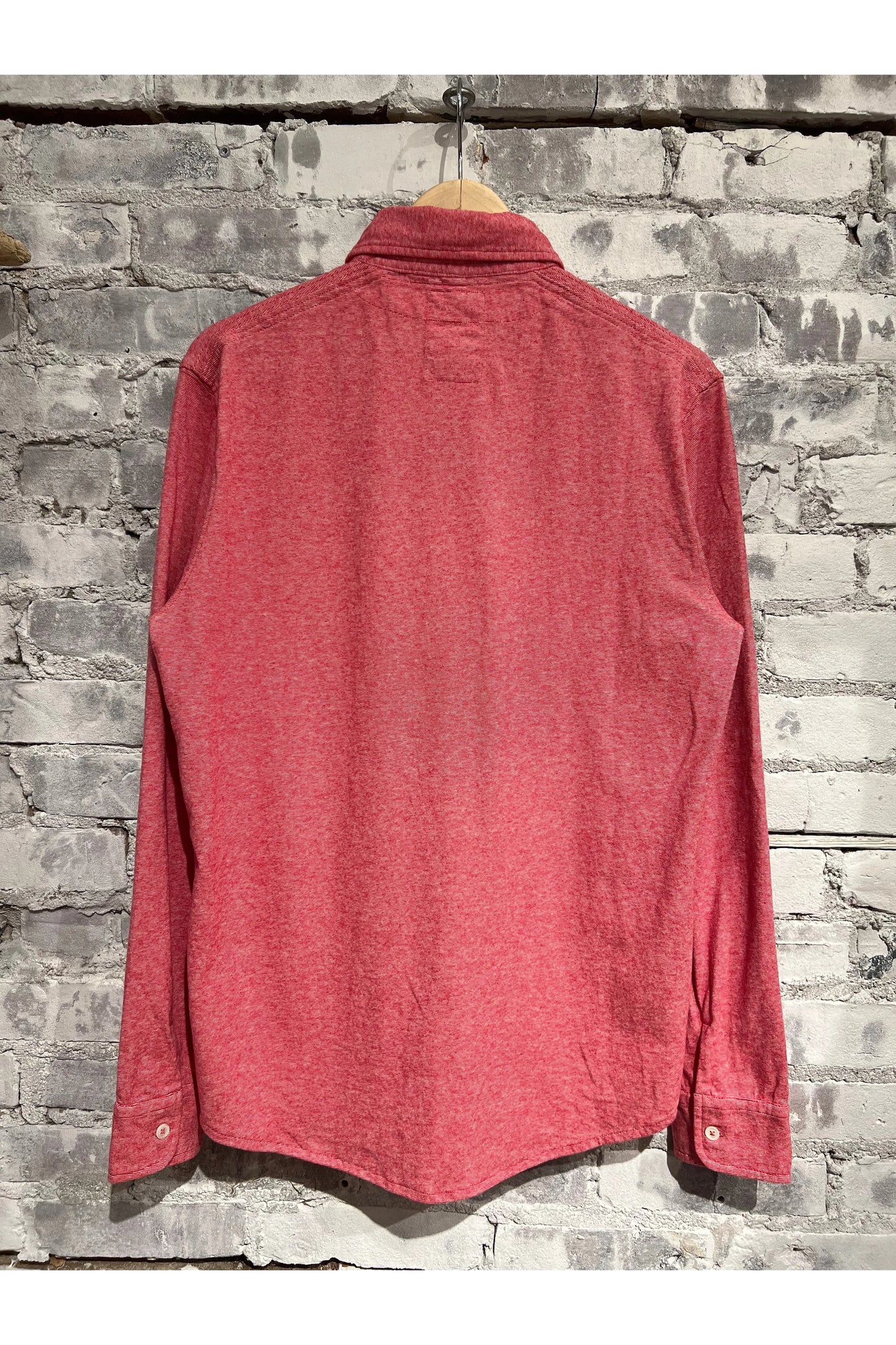 Fineline Knit Buttondown - Red/White - DUNE + SALT