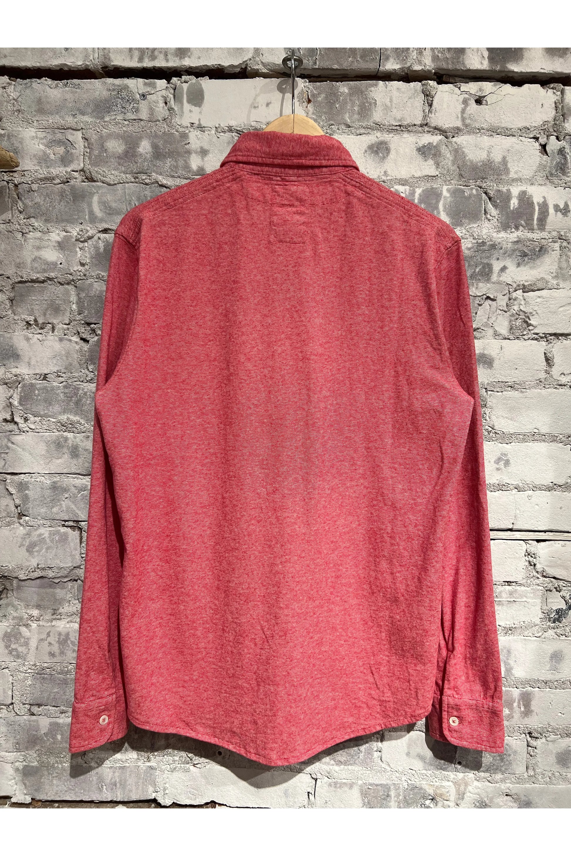 Fineline Knit Buttondown - Red/White - DUNE + SALT