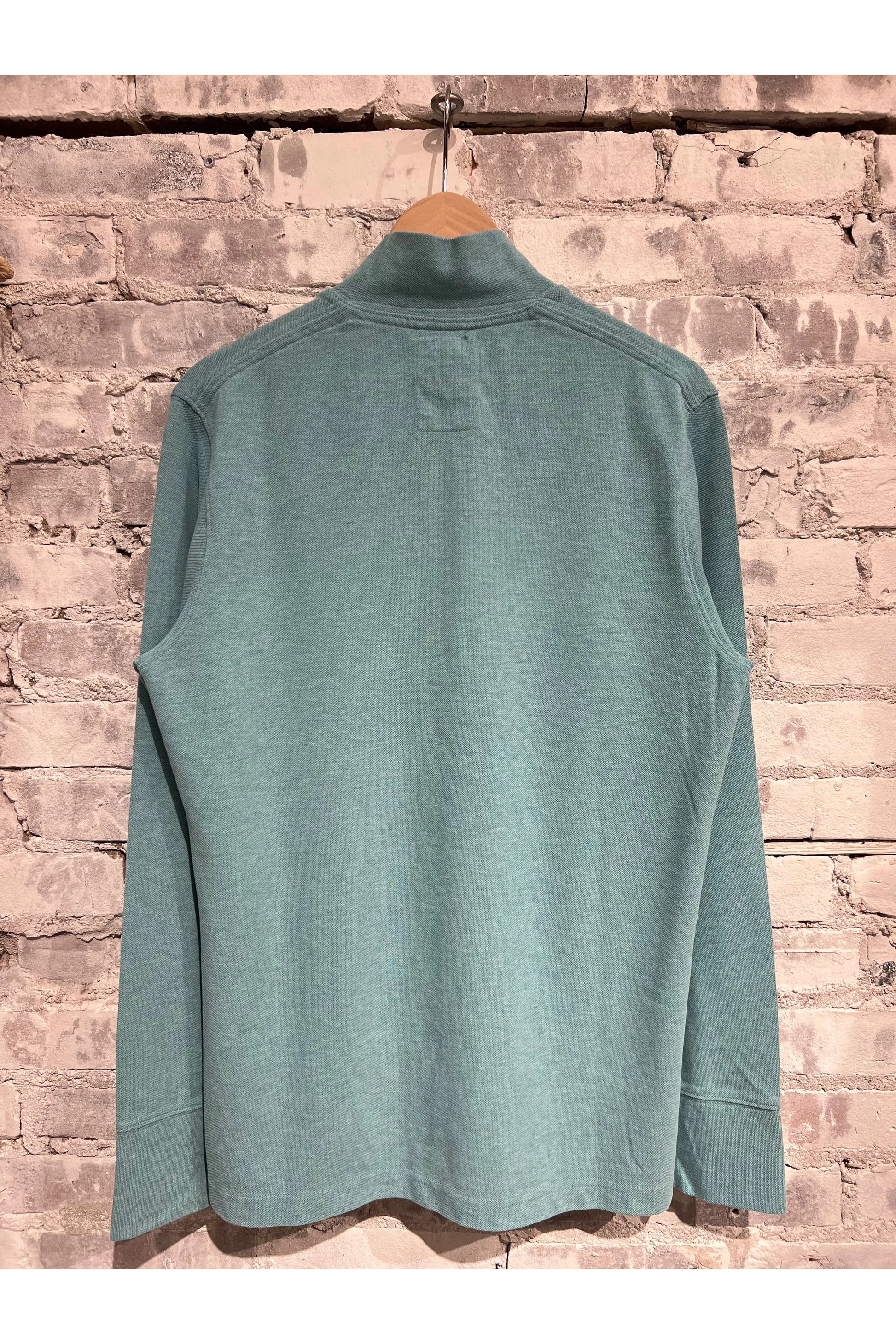 Pique Button Mock - Ocean Heather - DUNE + SALT
