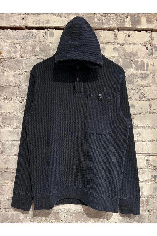 French-Twill Hoodie - Navy Marl - DUNE + SALT