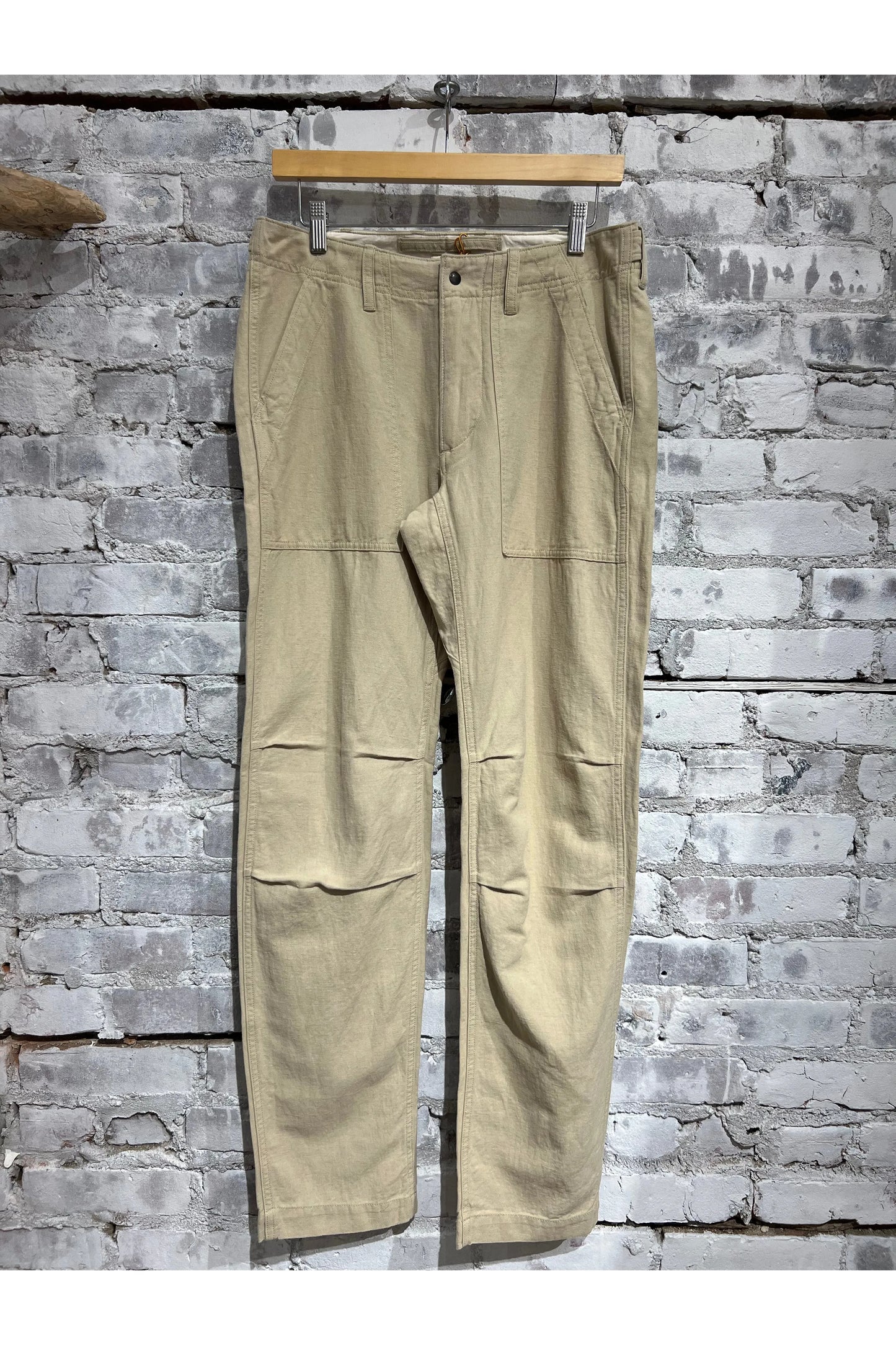 Cotton/Linen Supply Pant - Light Khaki - DUNE + SALT