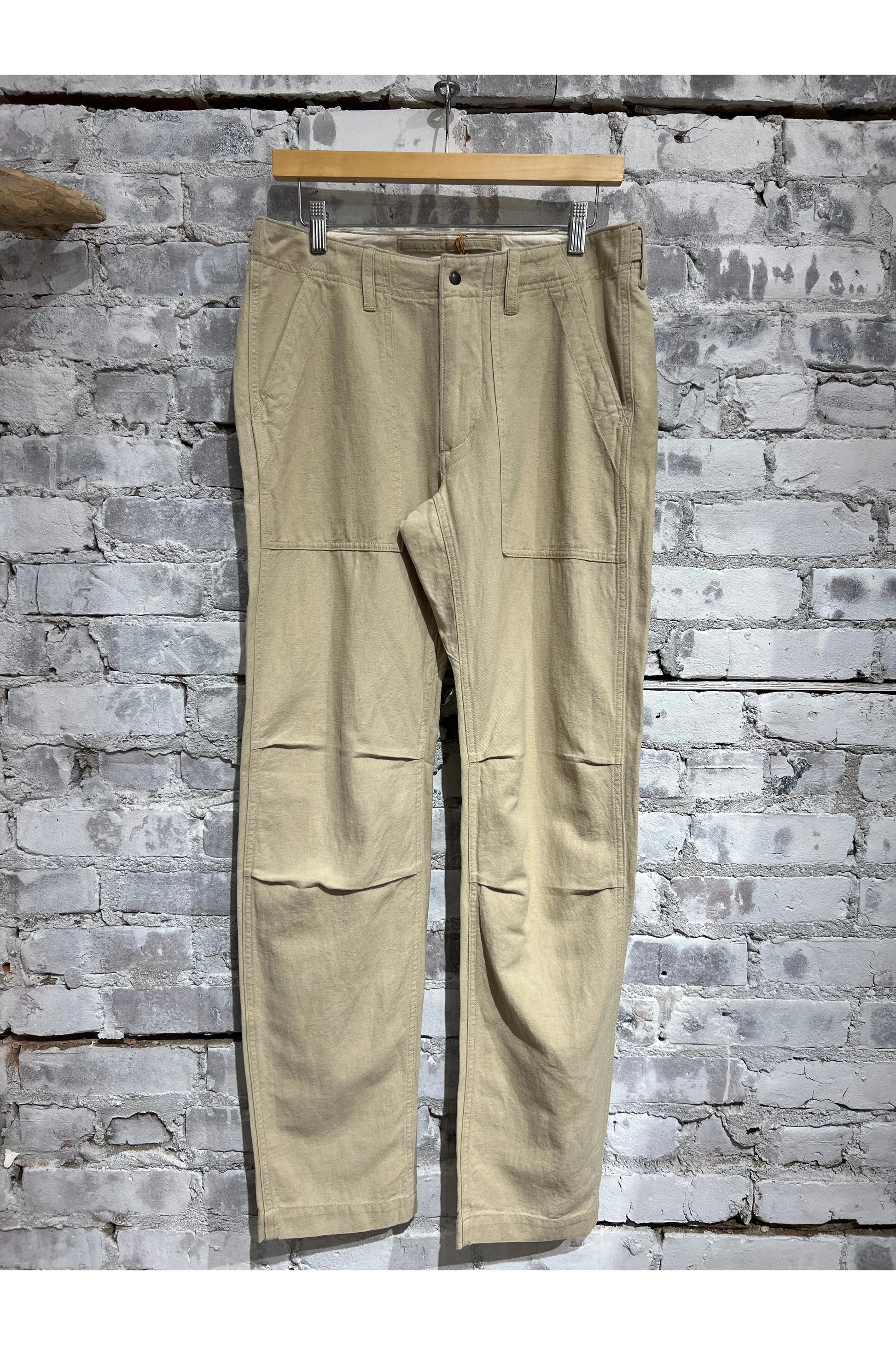 Cotton/Linen Supply Pant - Light Khaki - DUNE + SALT