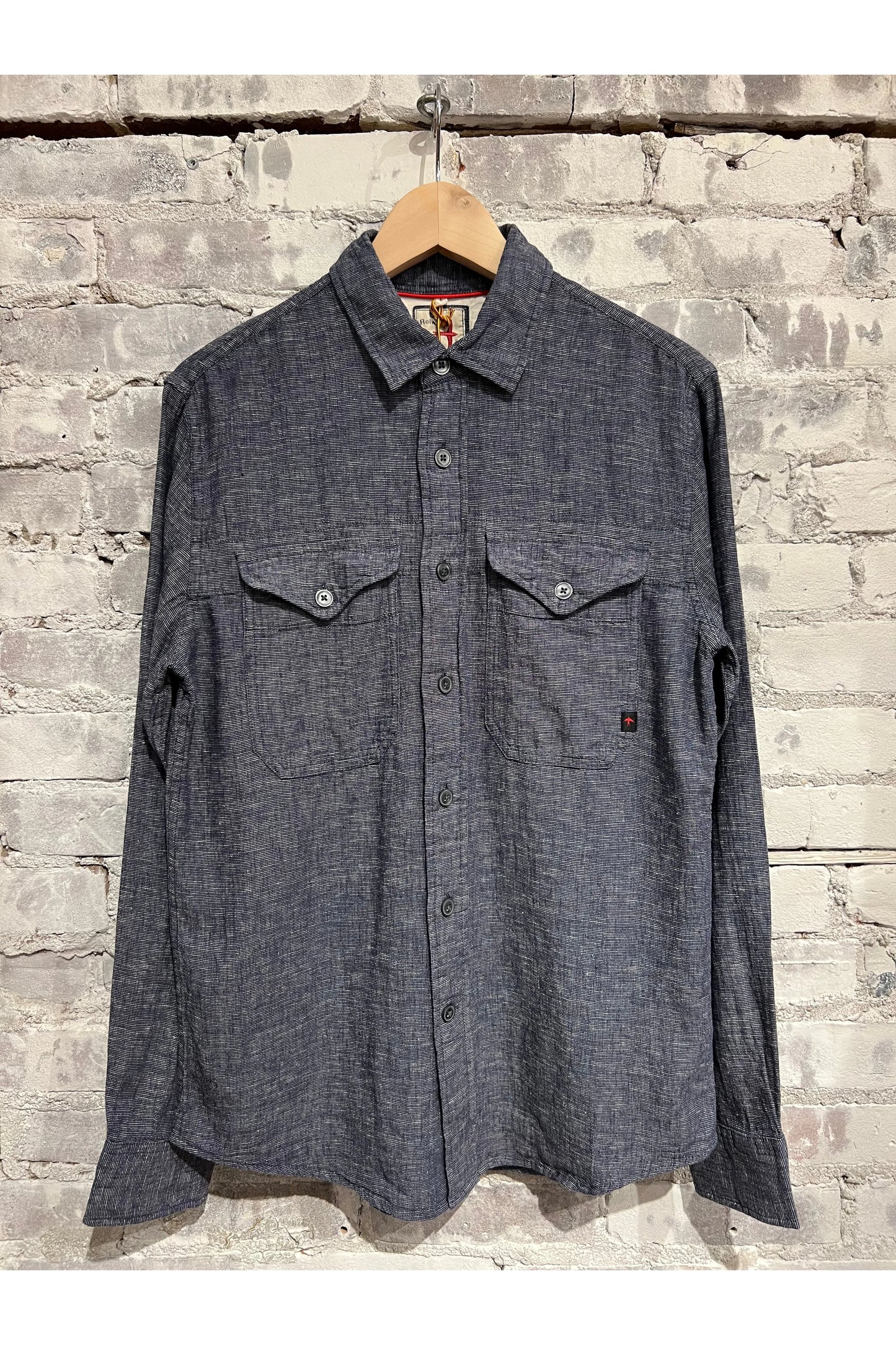 Linen Workshirt - Navy - DUNE + SALT