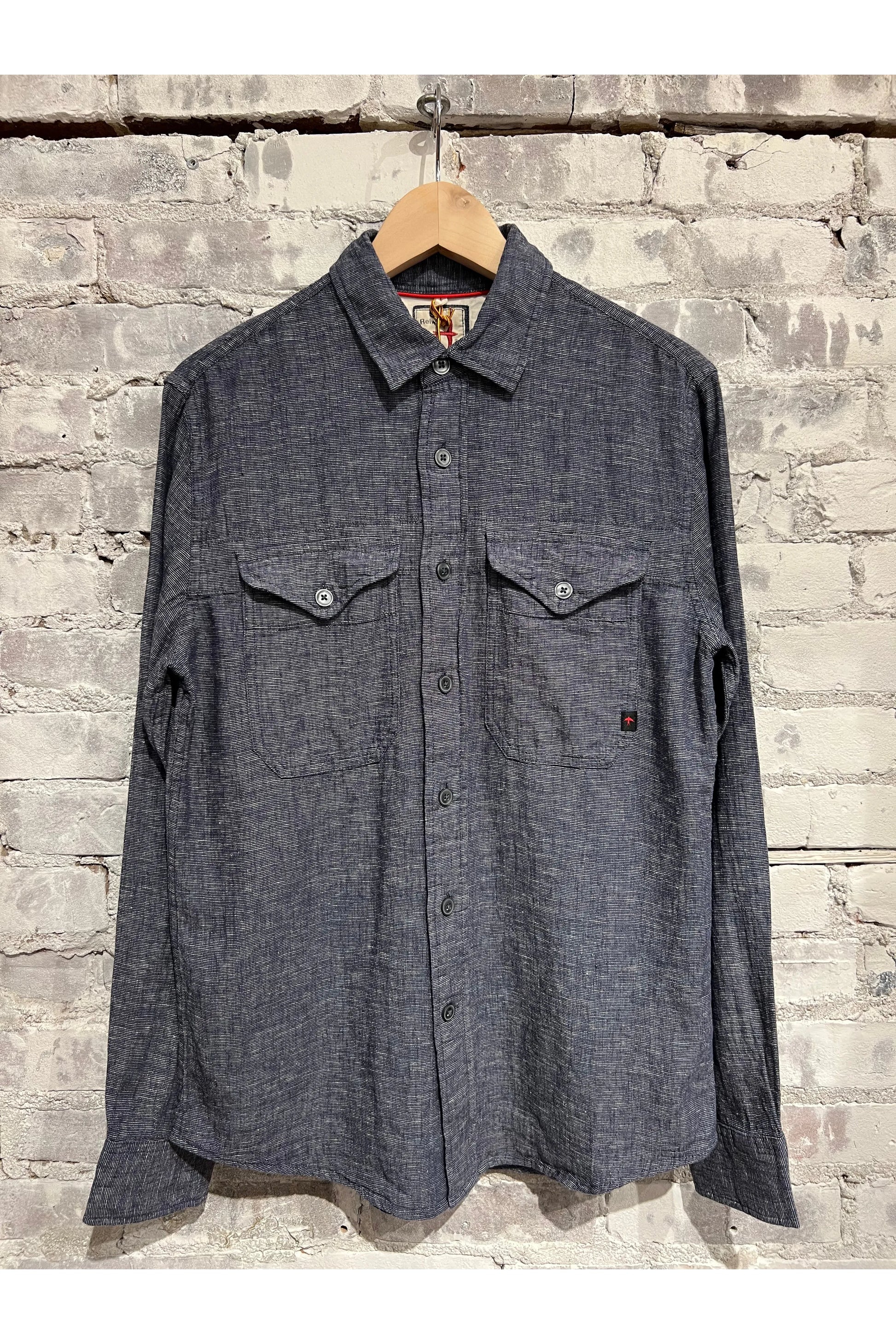 Linen Workshirt - Navy - DUNE + SALT