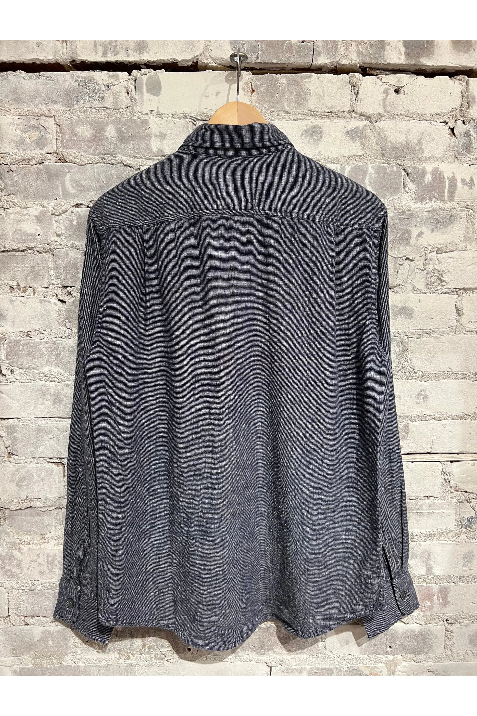 Linen Workshirt - Navy - DUNE + SALT