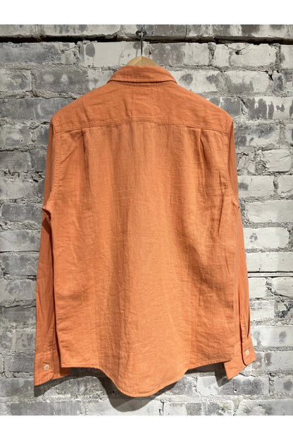 Linen Workshirt - Coral Fade - DUNE + SALT