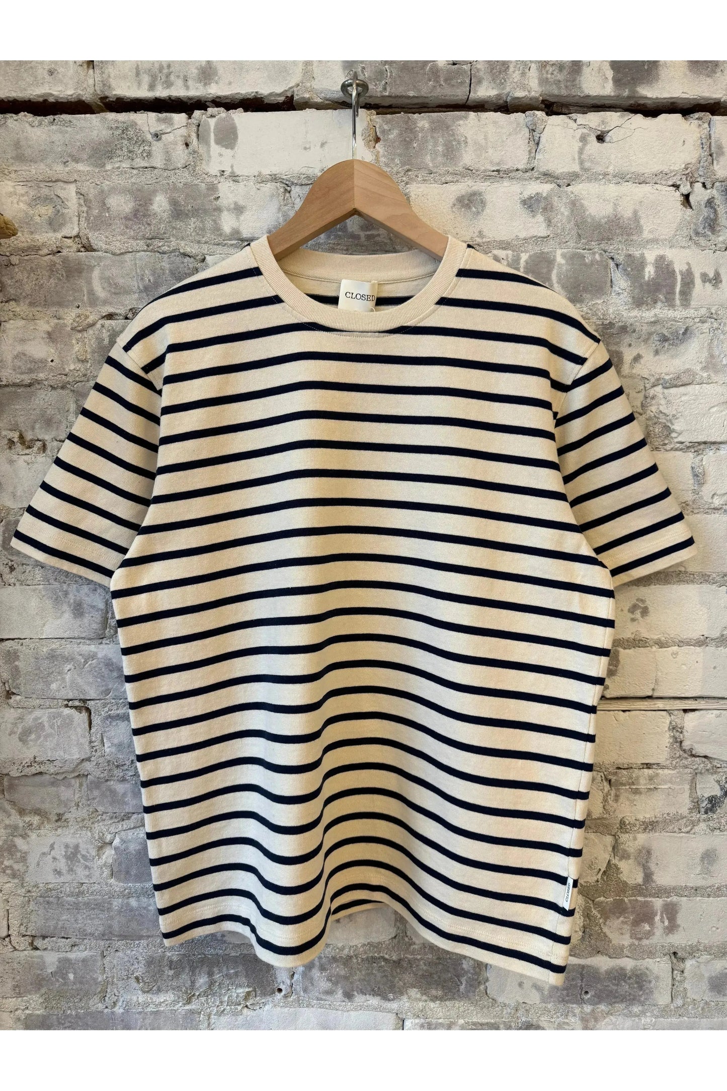 Cotton Striped T-Shirt - Ivory - DUNE + SALT