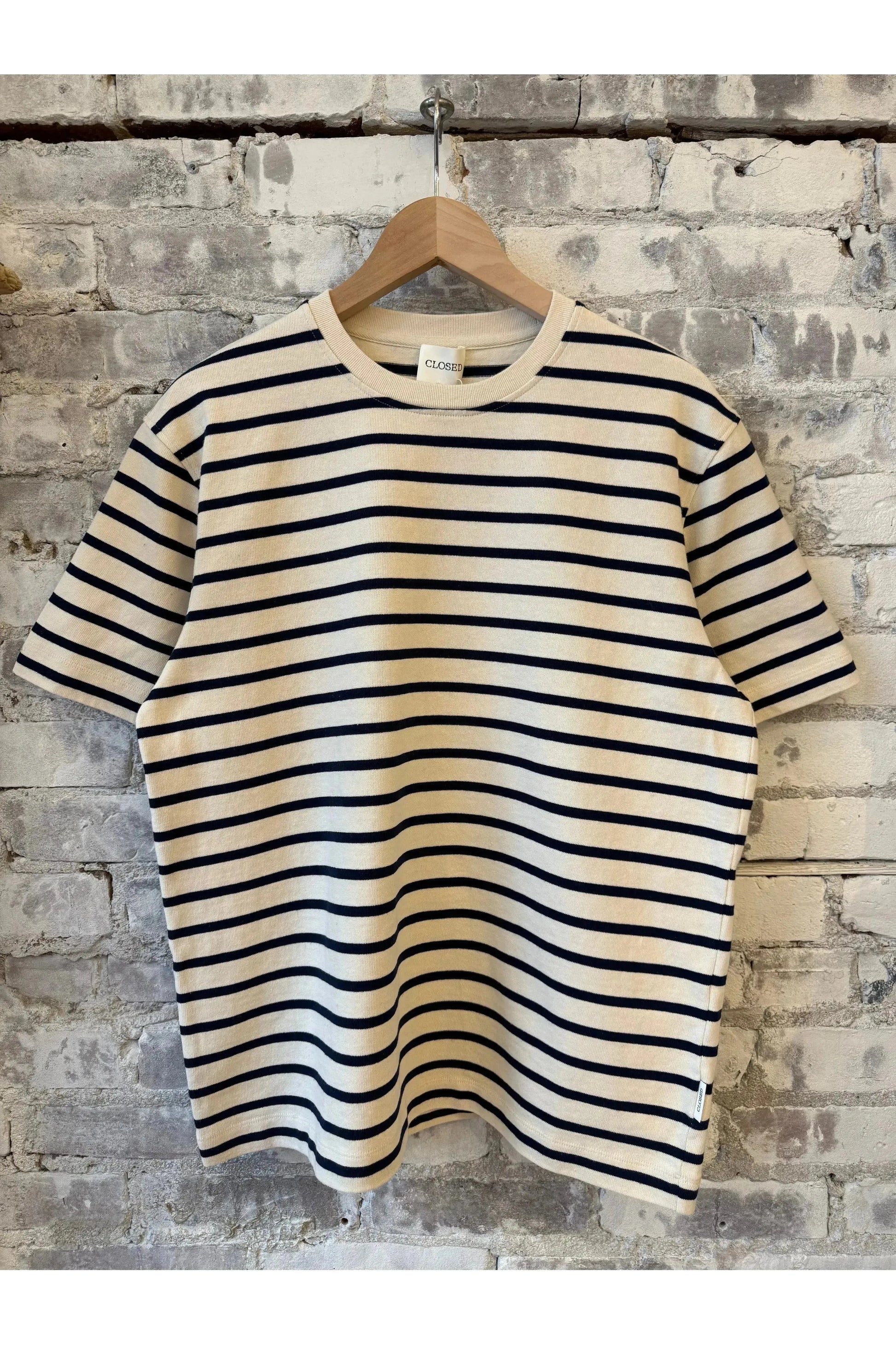 Cotton Striped T-Shirt - Ivory - DUNE + SALT