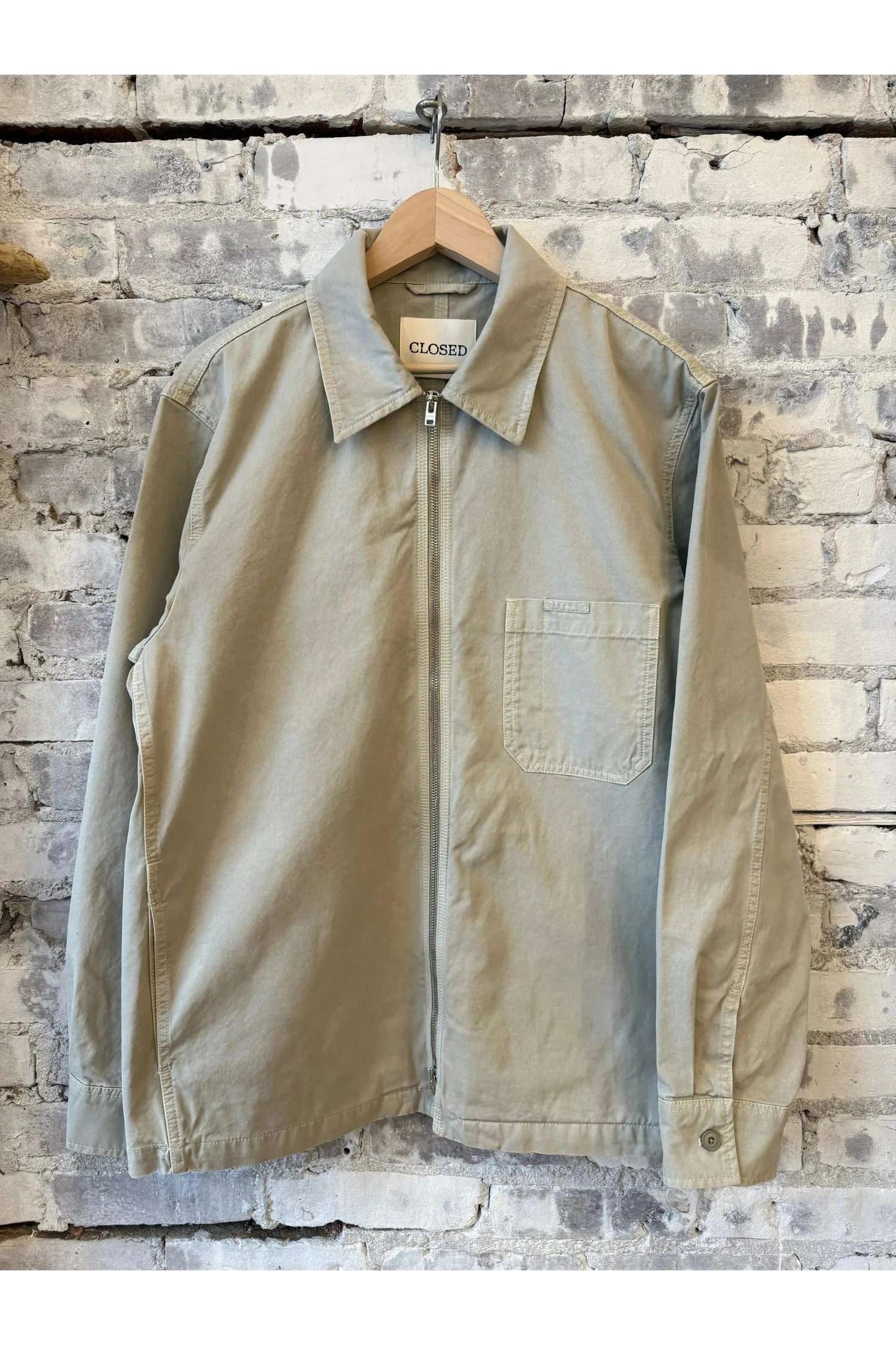 Shirt With Zipper - Flax Beige - DUNE + SALT
