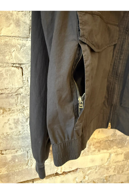 Cotton Bomber Jacket - Smokey Blue - DUNE + SALT