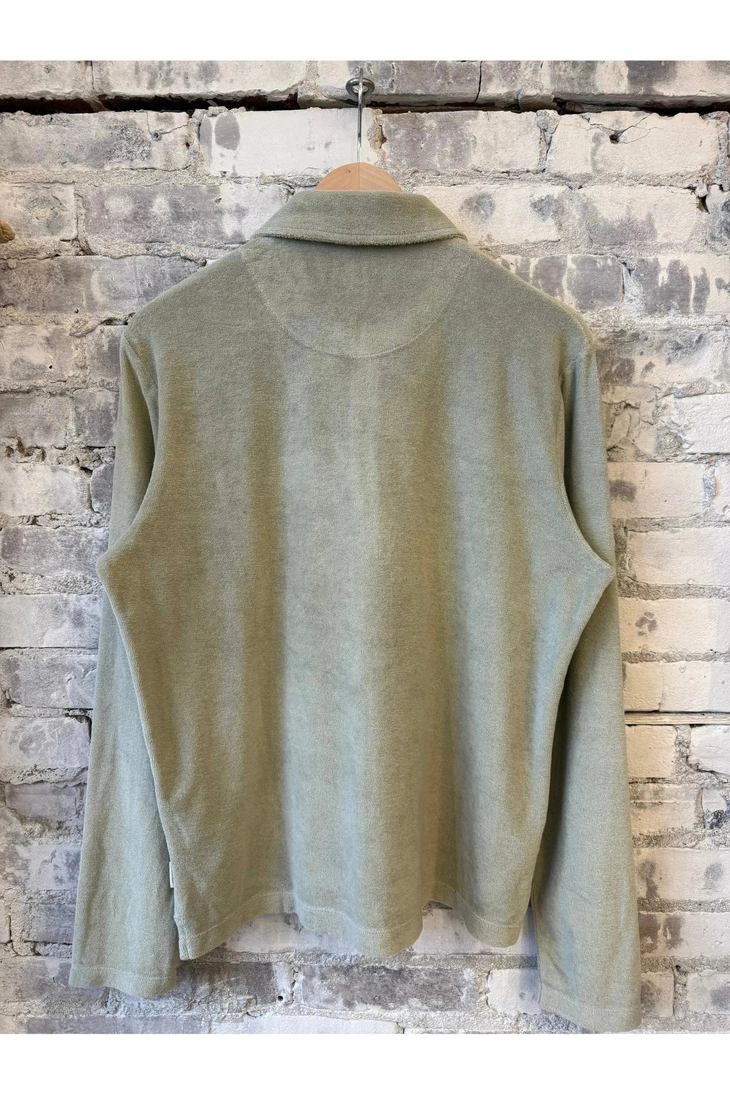 Terry Toweling Polo Shirt - Cloud Grey - DUNE + SALT