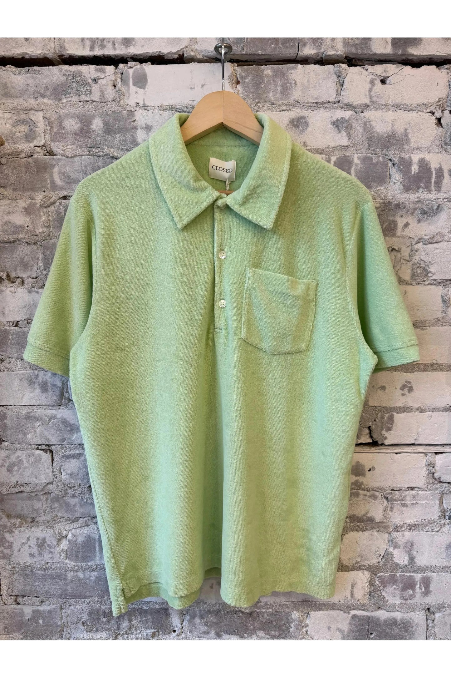 Polo Collar Shirt - Bud Green - DUNE + SALT