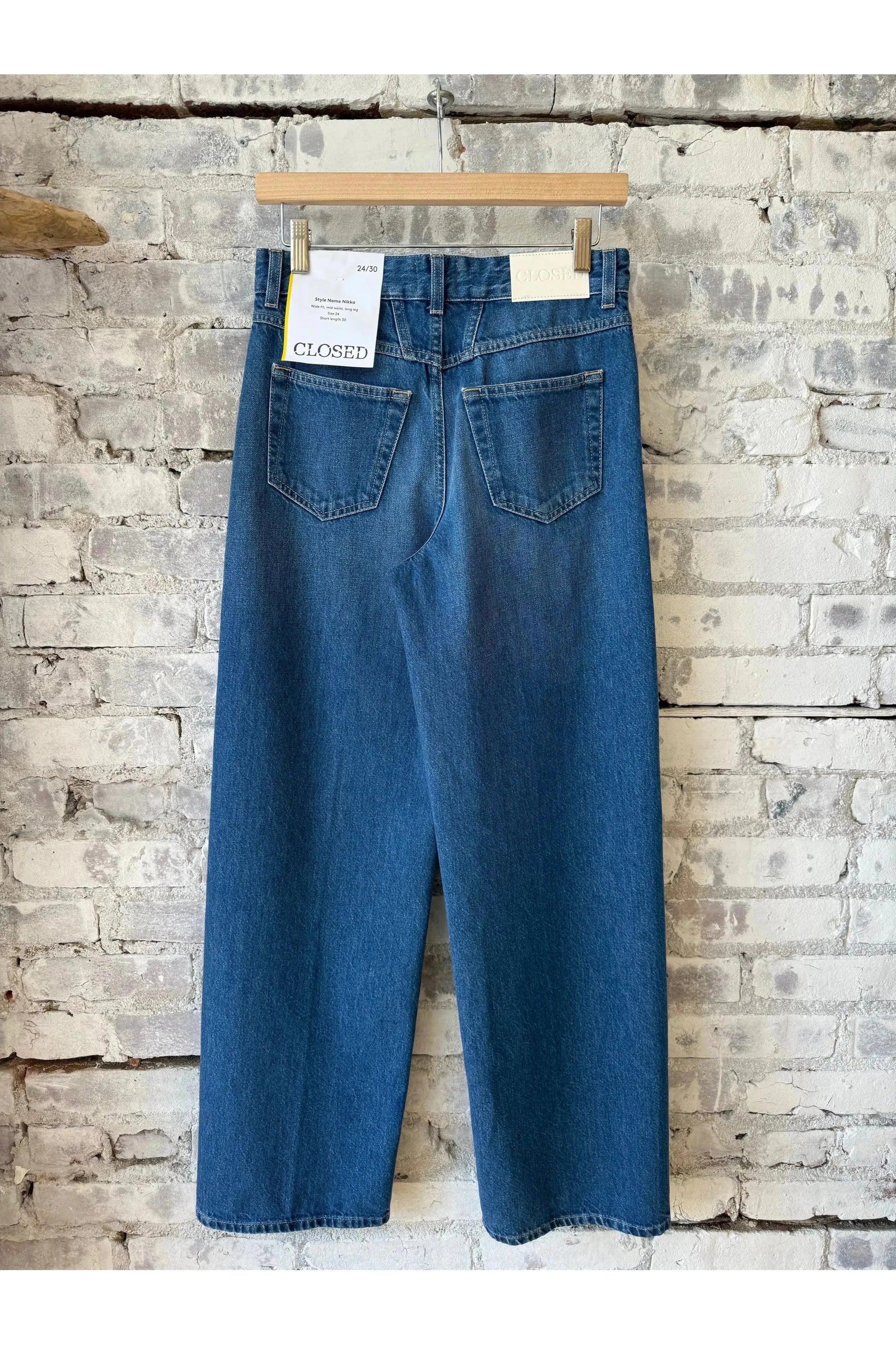 Nikka Wide Jeans - Mid Blue - DUNE + SALT