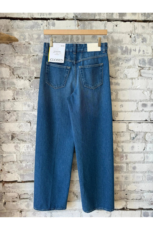 Nikka Wide Jeans - Mid Blue - DUNE + SALT