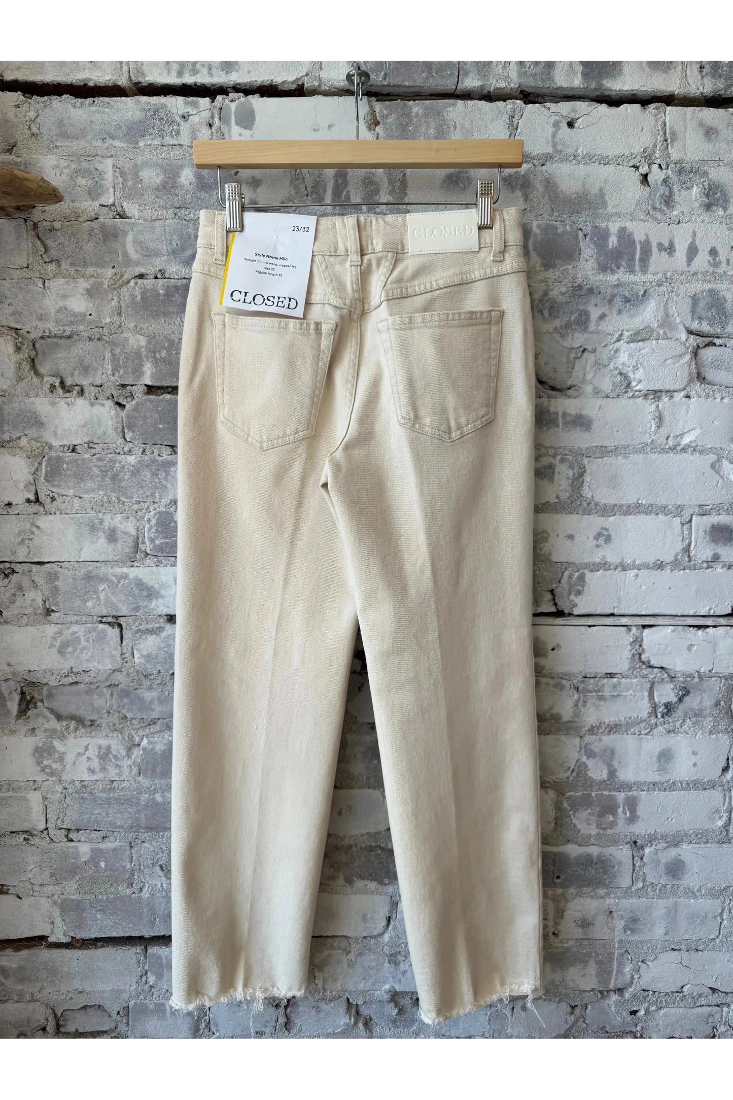 Milo Comfort Stretch Straight Jean - Ivory - DUNE + SALT