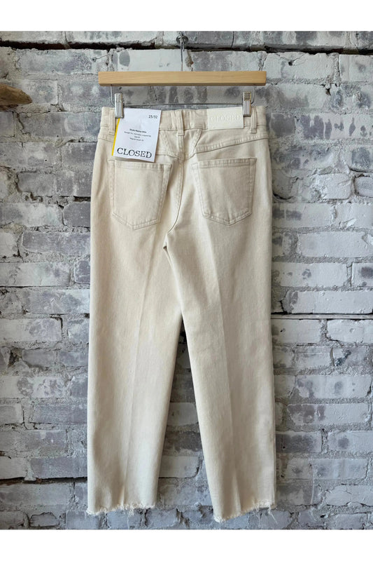 Milo Comfort Stretch Straight Jean - Ivory - DUNE + SALT