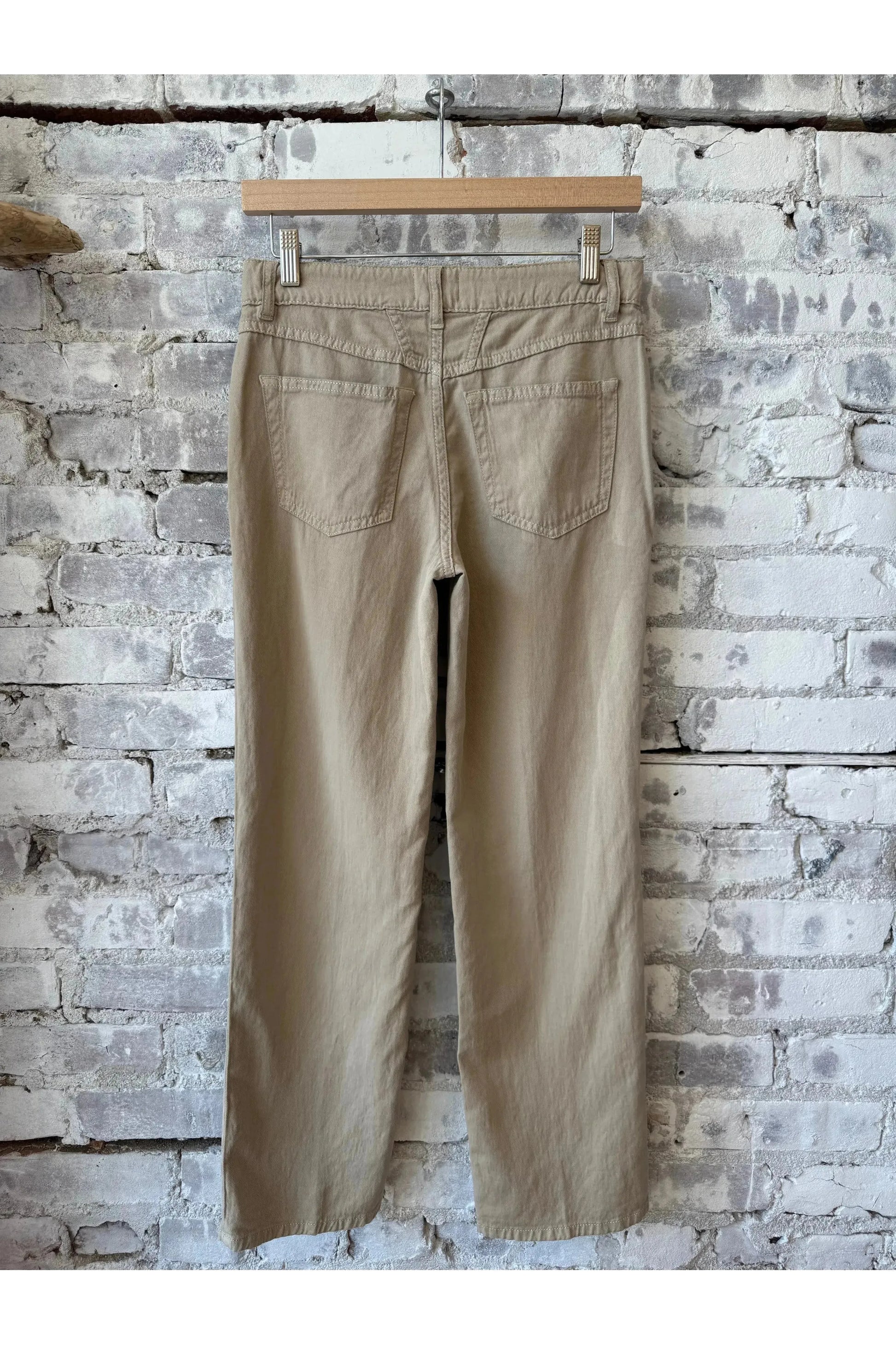 Milo Cotton Linen Straight Pants - Soft Beige - DUNE + SALT