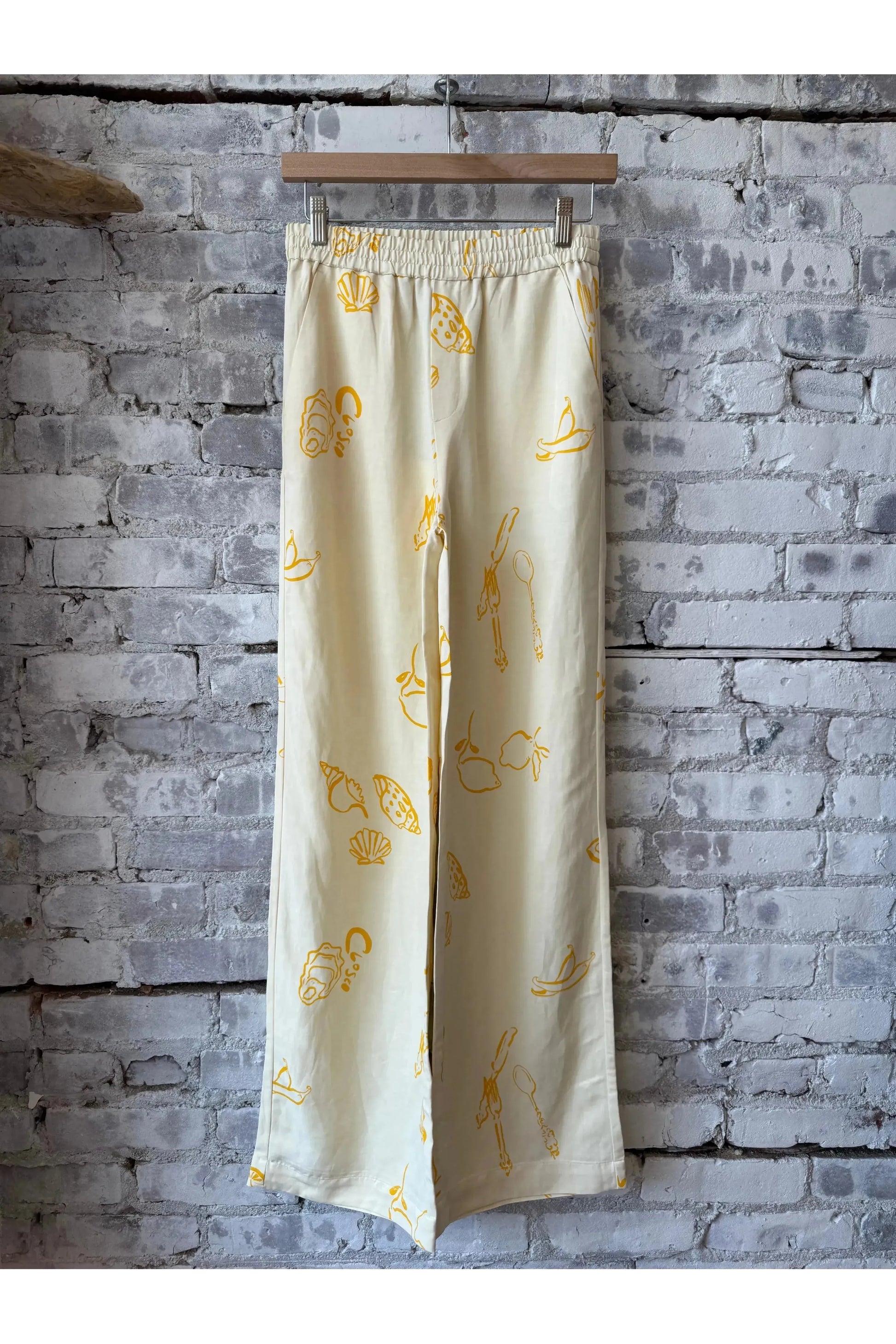 Winona Wide Pant - Dune Beige Print - DUNE + SALT