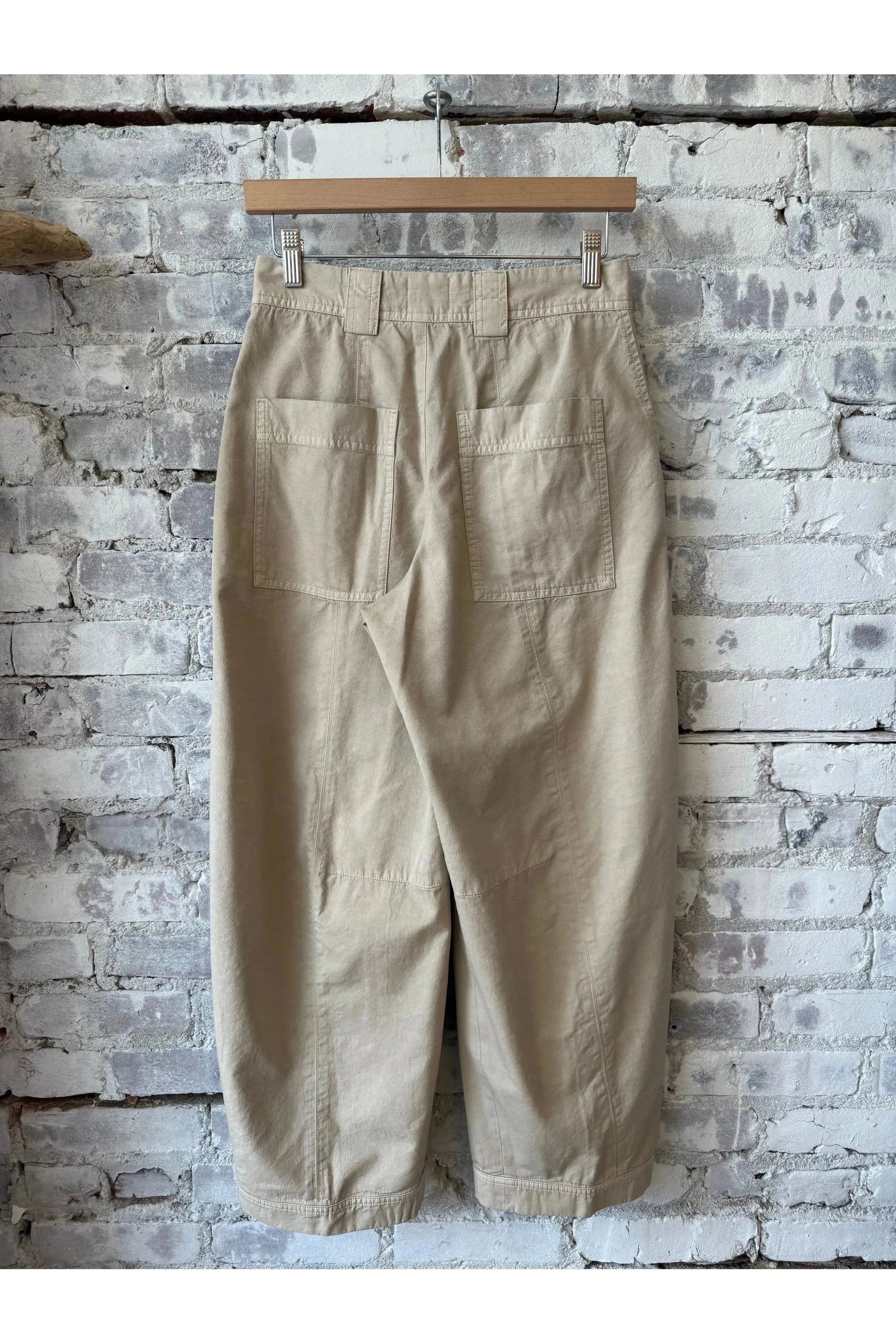 Rhannon Barrel Pant - Soft Beige - DUNE + SALT