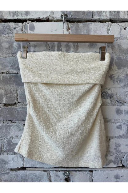Cotton Tube Top - Dune Beige - DUNE + SALT