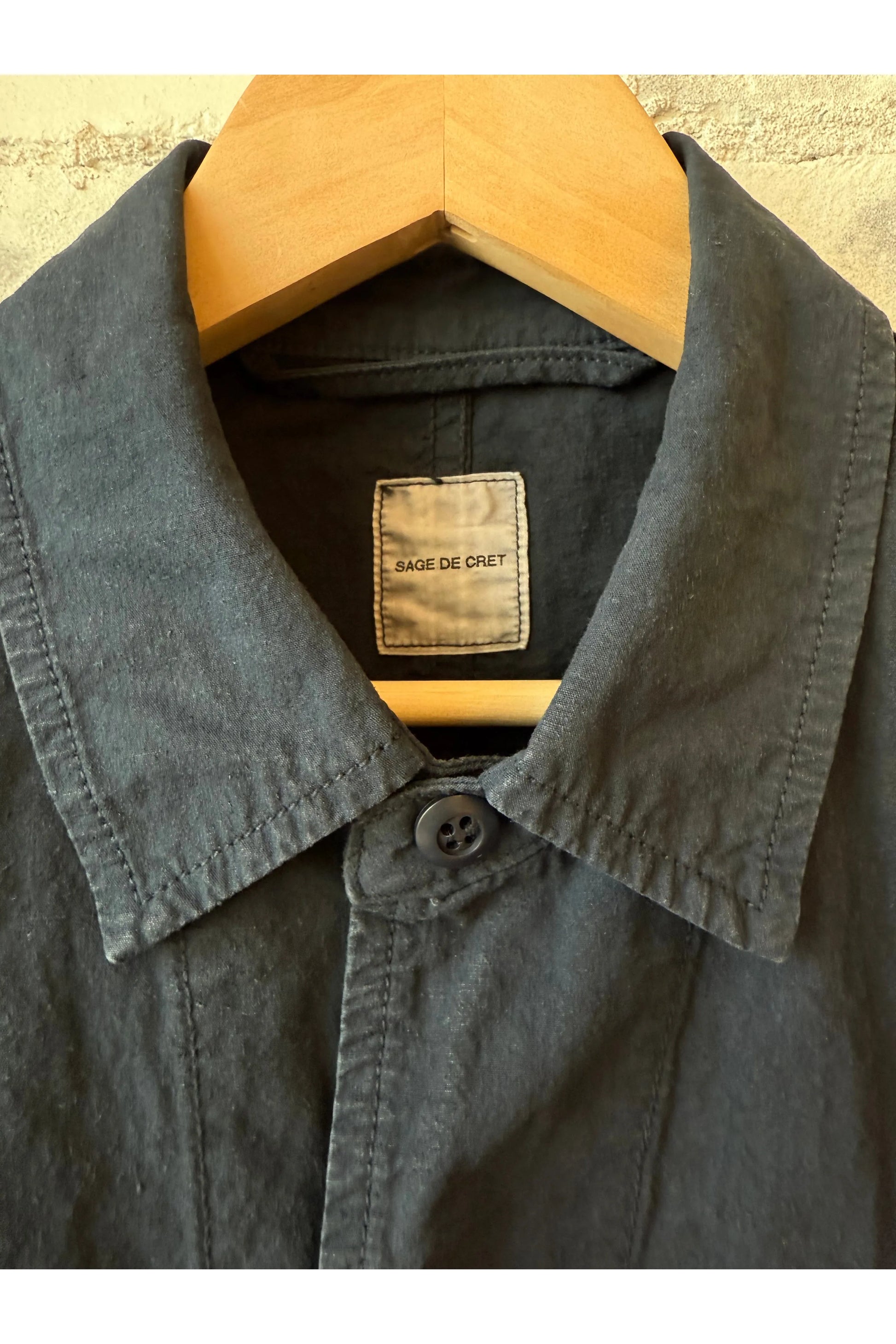 High Density CO/HEMP Shirt Jacket - Navy - DUNE + SALT