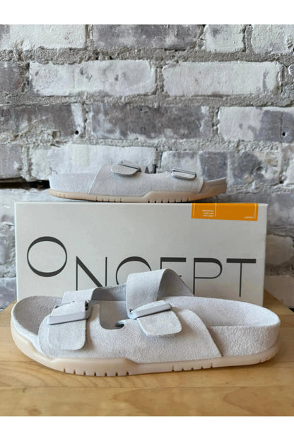 Savannah Hydro-Suede Slide - Ice - DUNE + SALT