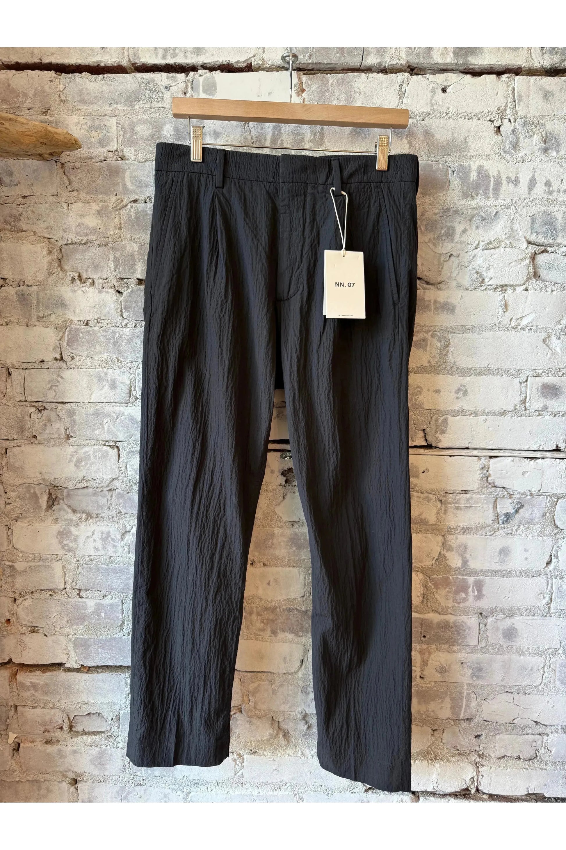Bill Seersucker Trouser - Black - DUNE + SALT