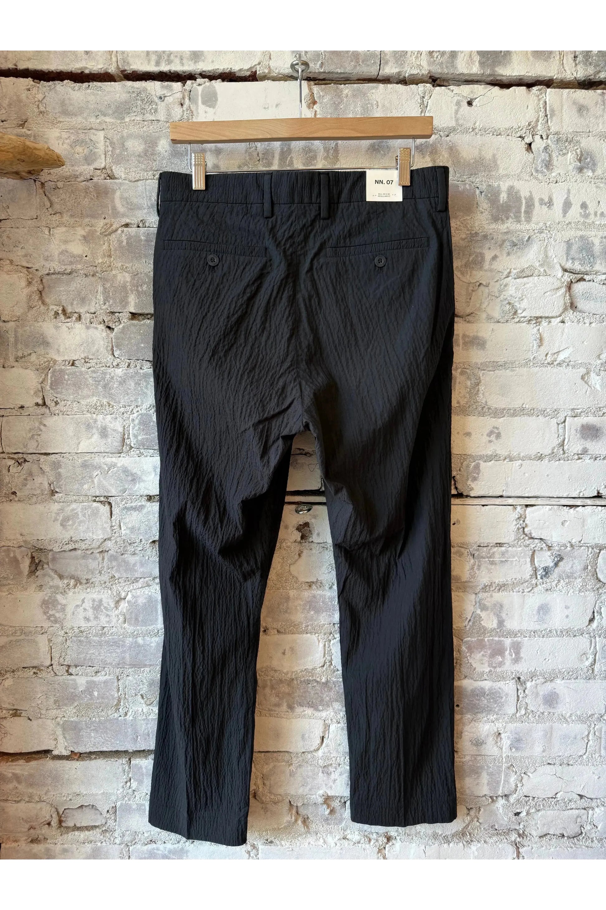 Bill Seersucker Trouser - Black - DUNE + SALT