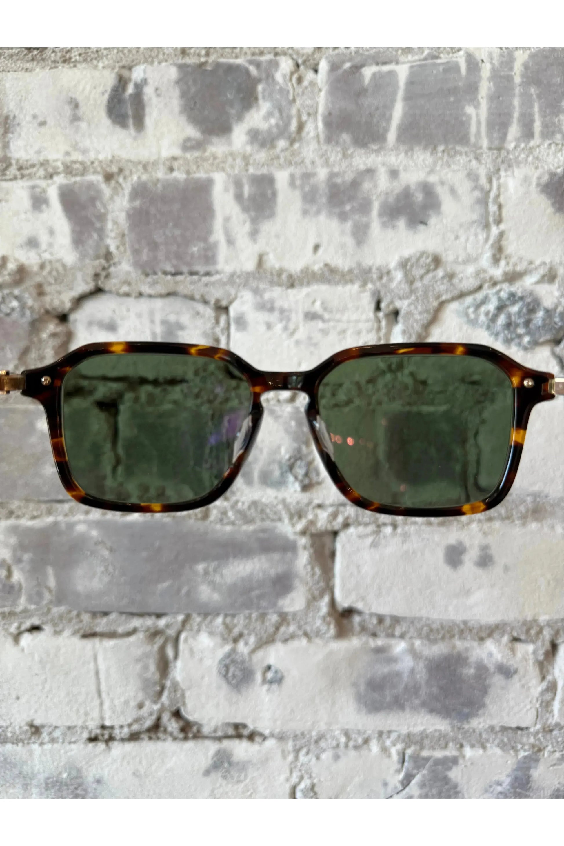 Delon Sunglasses - Classic Tortoise/Gold/Bottle Green - DUNE + SALT