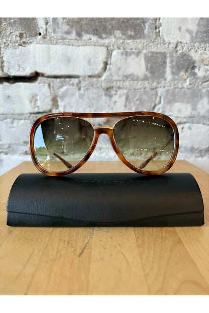 Fossett Sunglasses - Beachwood/Gold/Olive Gradient - DUNE + SALT