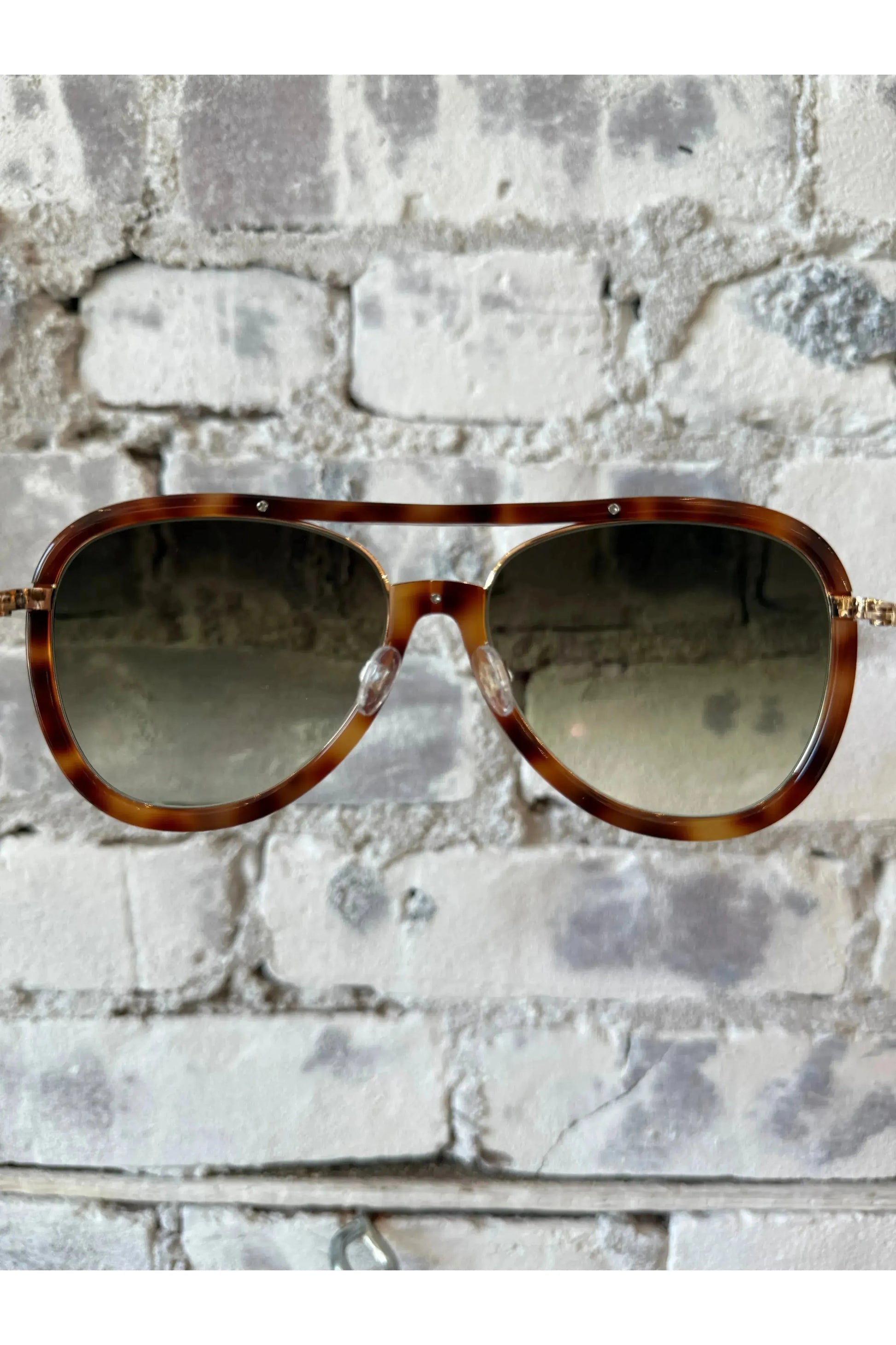 Fossett Sunglasses - Beachwood/Gold/Olive Gradient - DUNE + SALT
