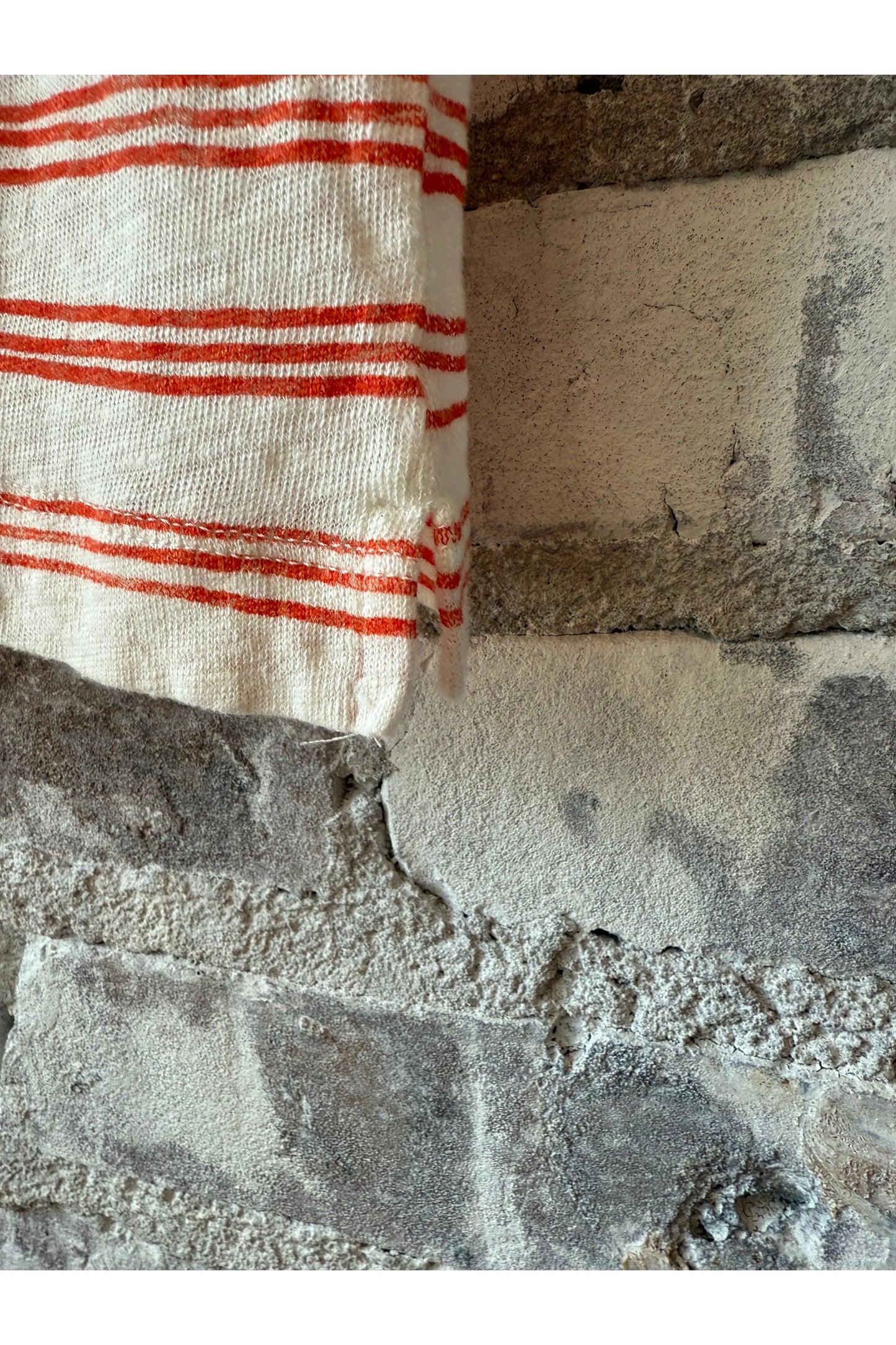 Knitted Polo - Poppy/Ecru - DUNE + SALT