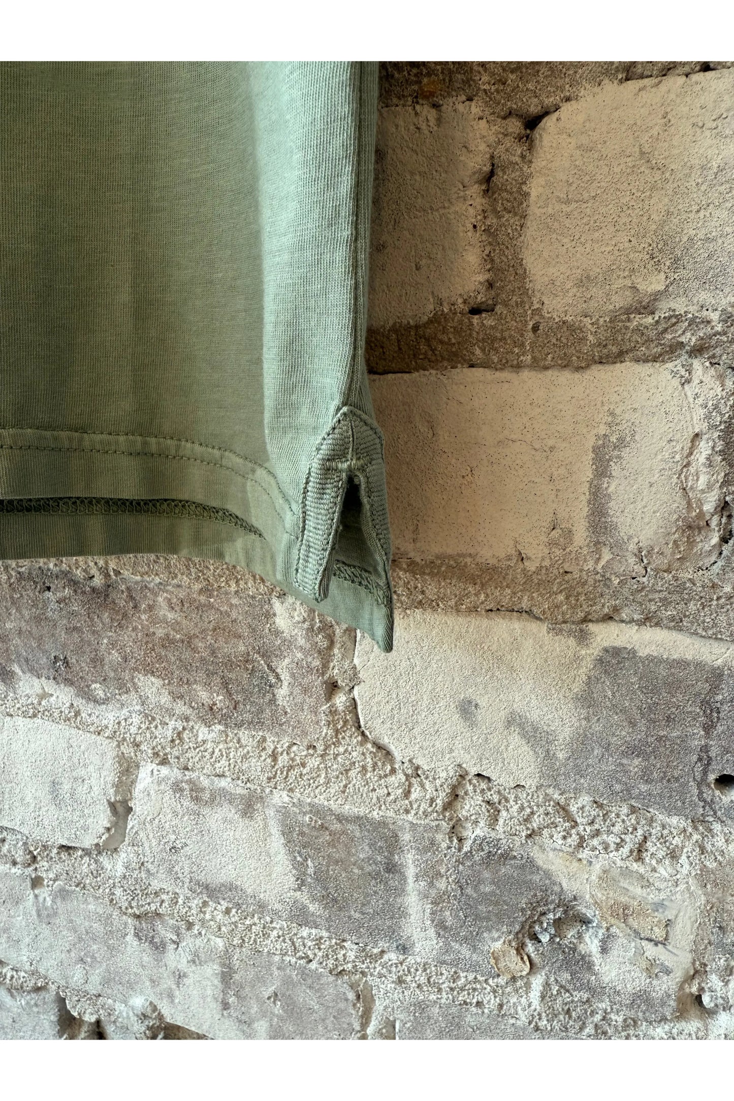 SS Cotton Jersey Polo - Faded Green - DUNE + SALT