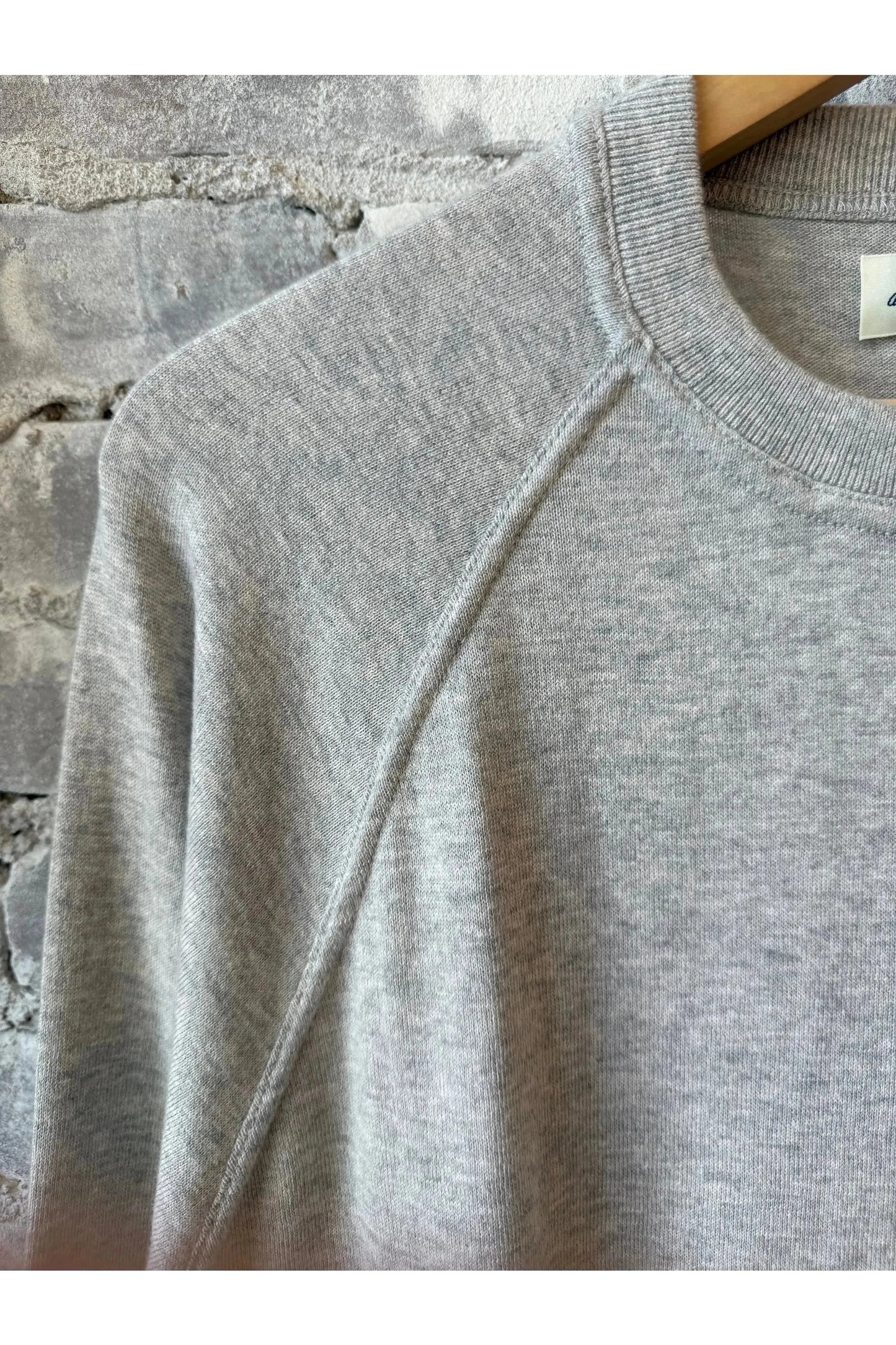 Pima Cotton & Cashmere Sweater - Silver - DUNE + SALT