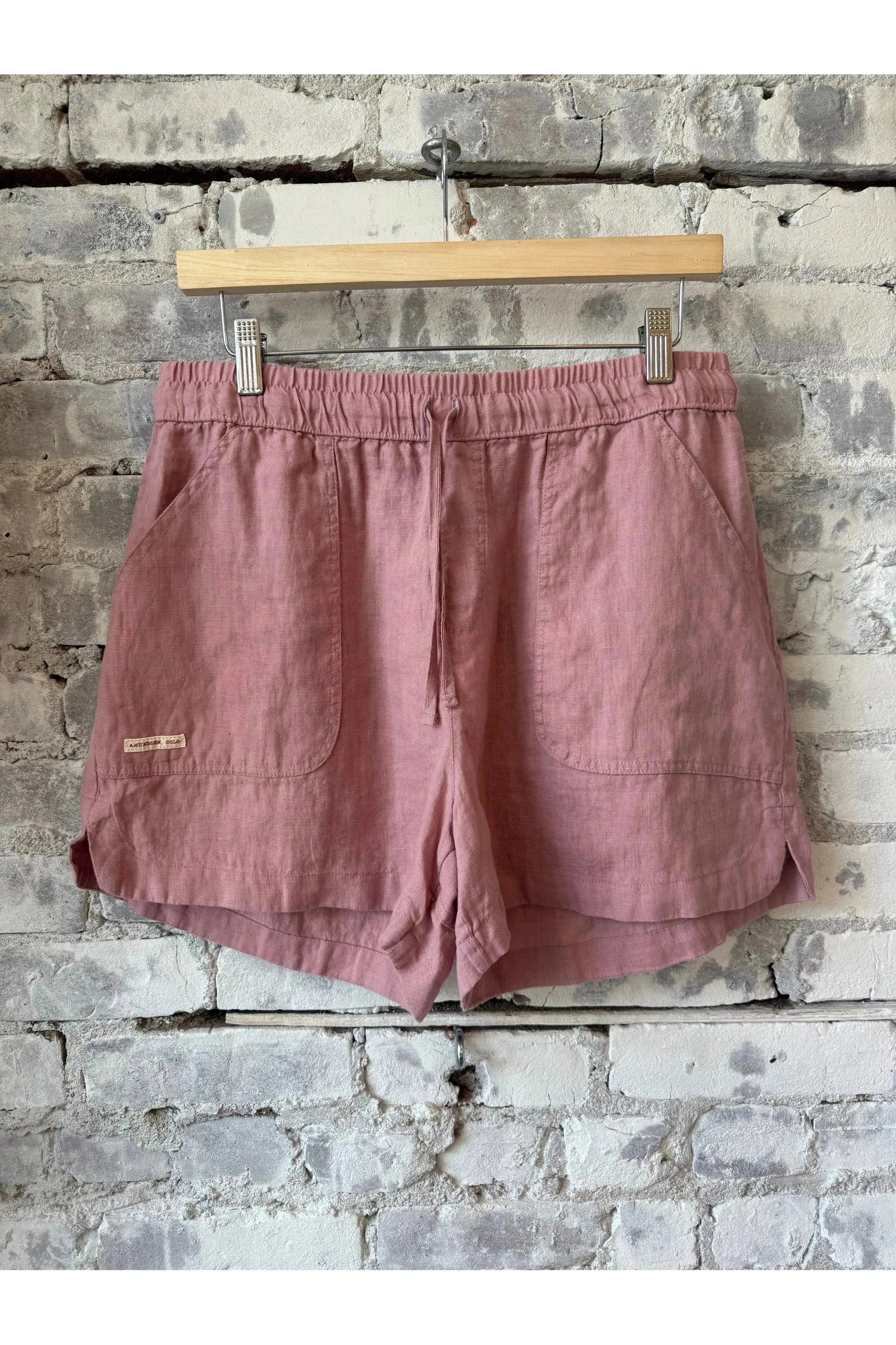 Women's Safari Linen Short - Faded Peony Pink - DUNE + SALT