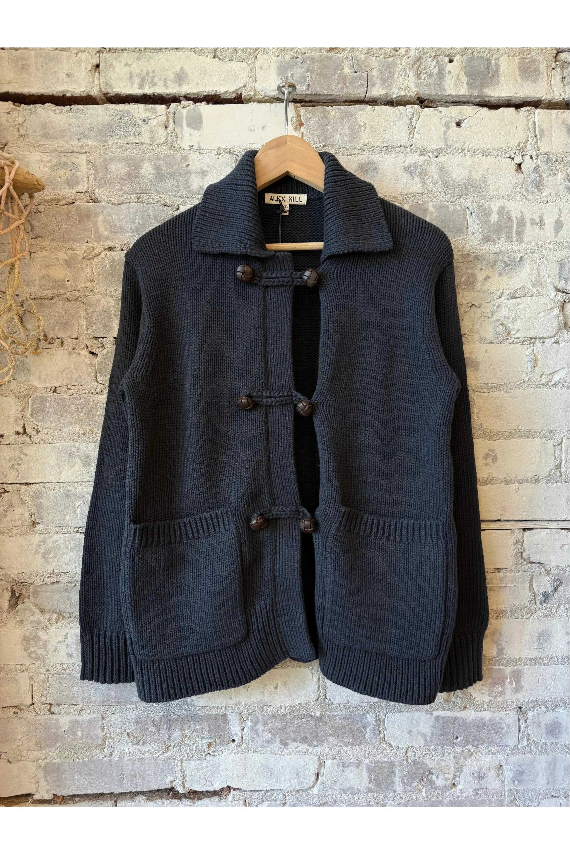 Ada Sweater Jacket in Cotton - Evening Sky - DUNE + SALT