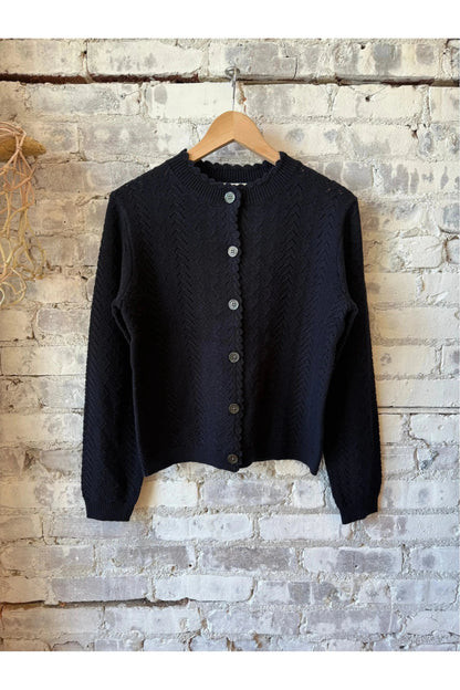 Annalise Sweater In Wool - Navy - DUNE + SALT