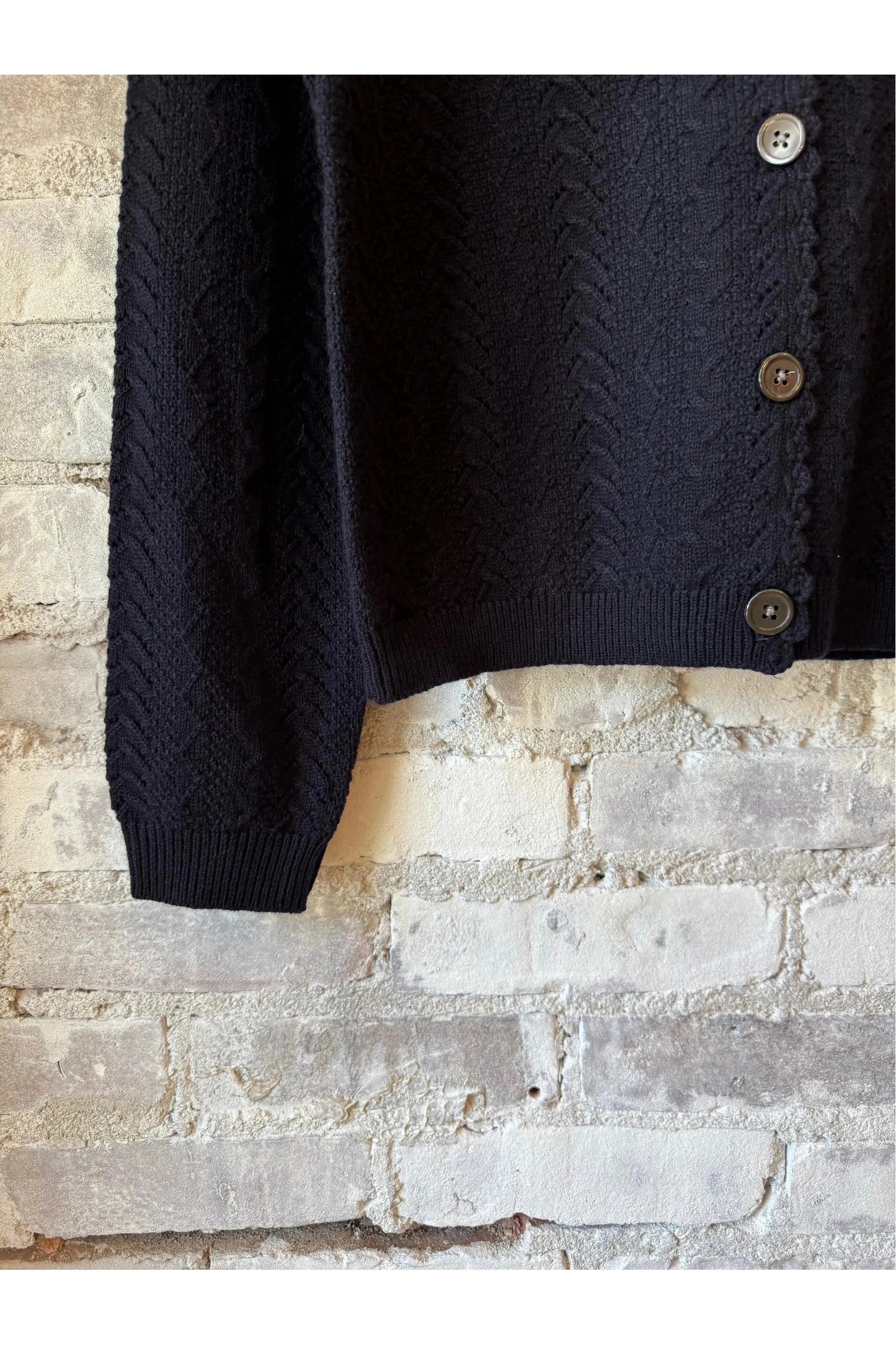 Annalise Sweater In Wool - Navy - DUNE + SALT