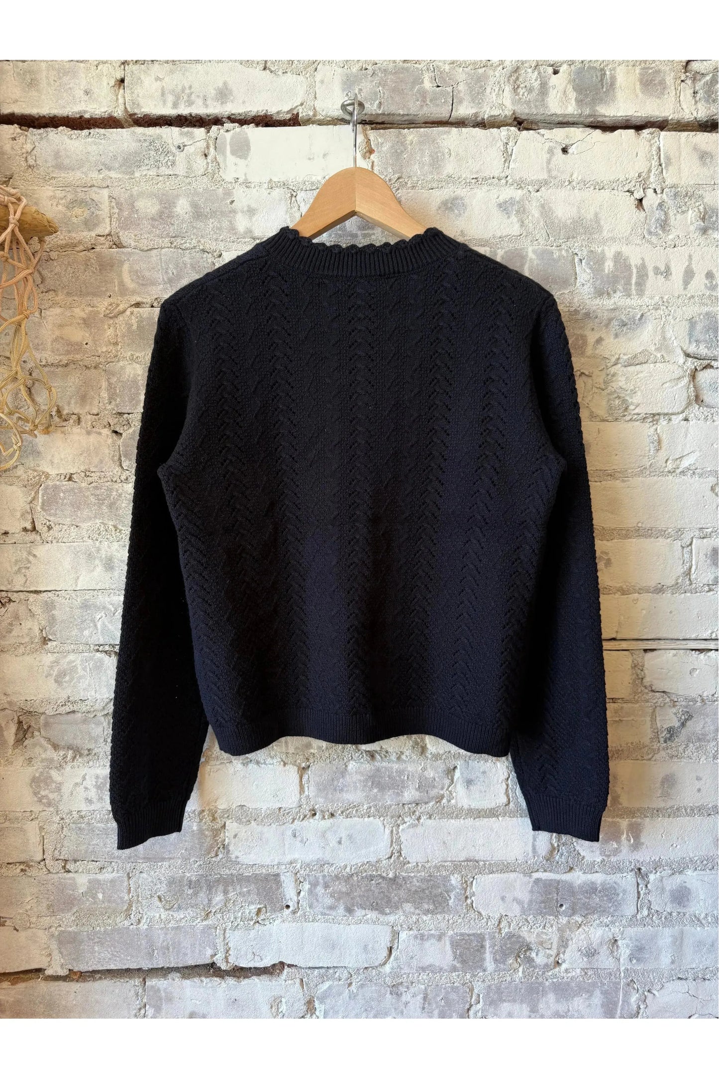 Annalise Sweater In Wool - Navy - DUNE + SALT