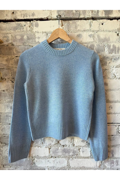 Marais Cashmere Crewneck Sweater - Frost Blue - DUNE + SALT