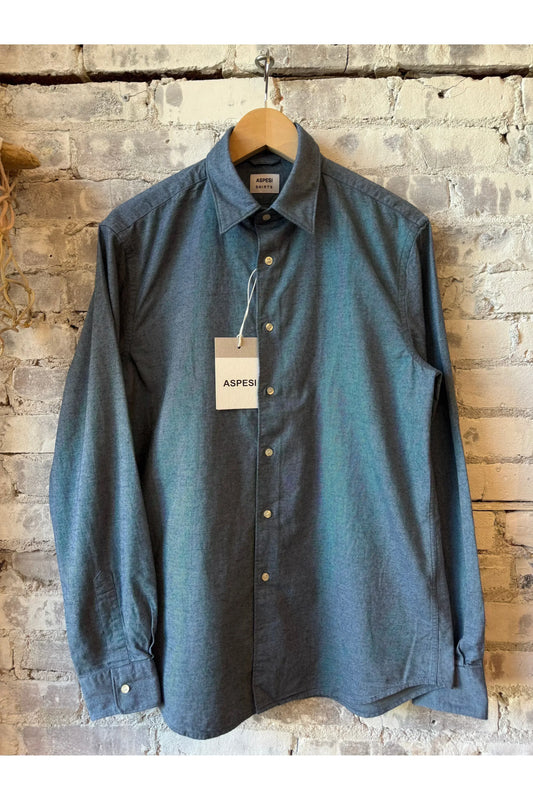 Comma Flannel Shirt - Sky Blue - DUNE + SALT