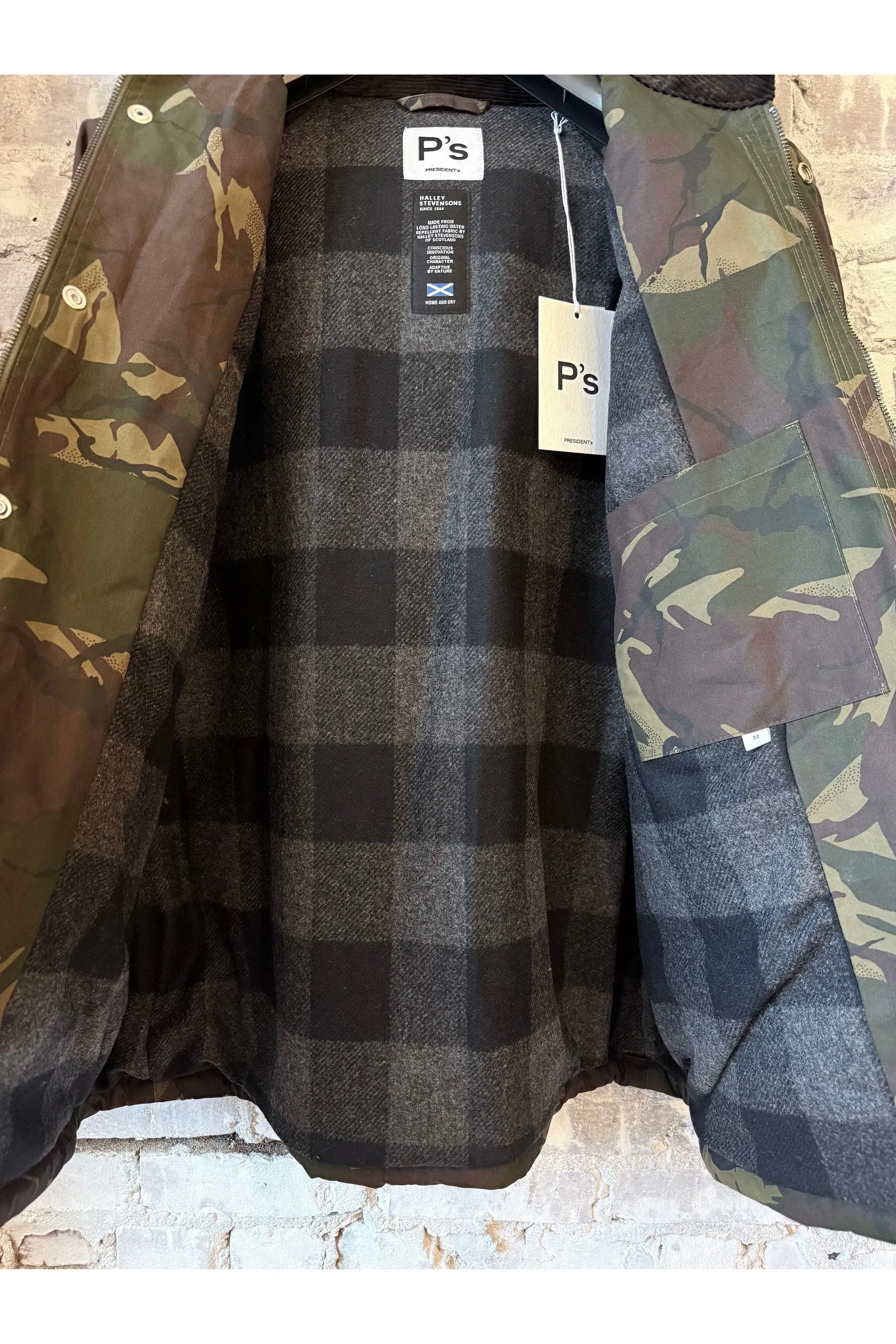 High Groove Wax Jacket - Brown Forest Camo - DUNE + SALT