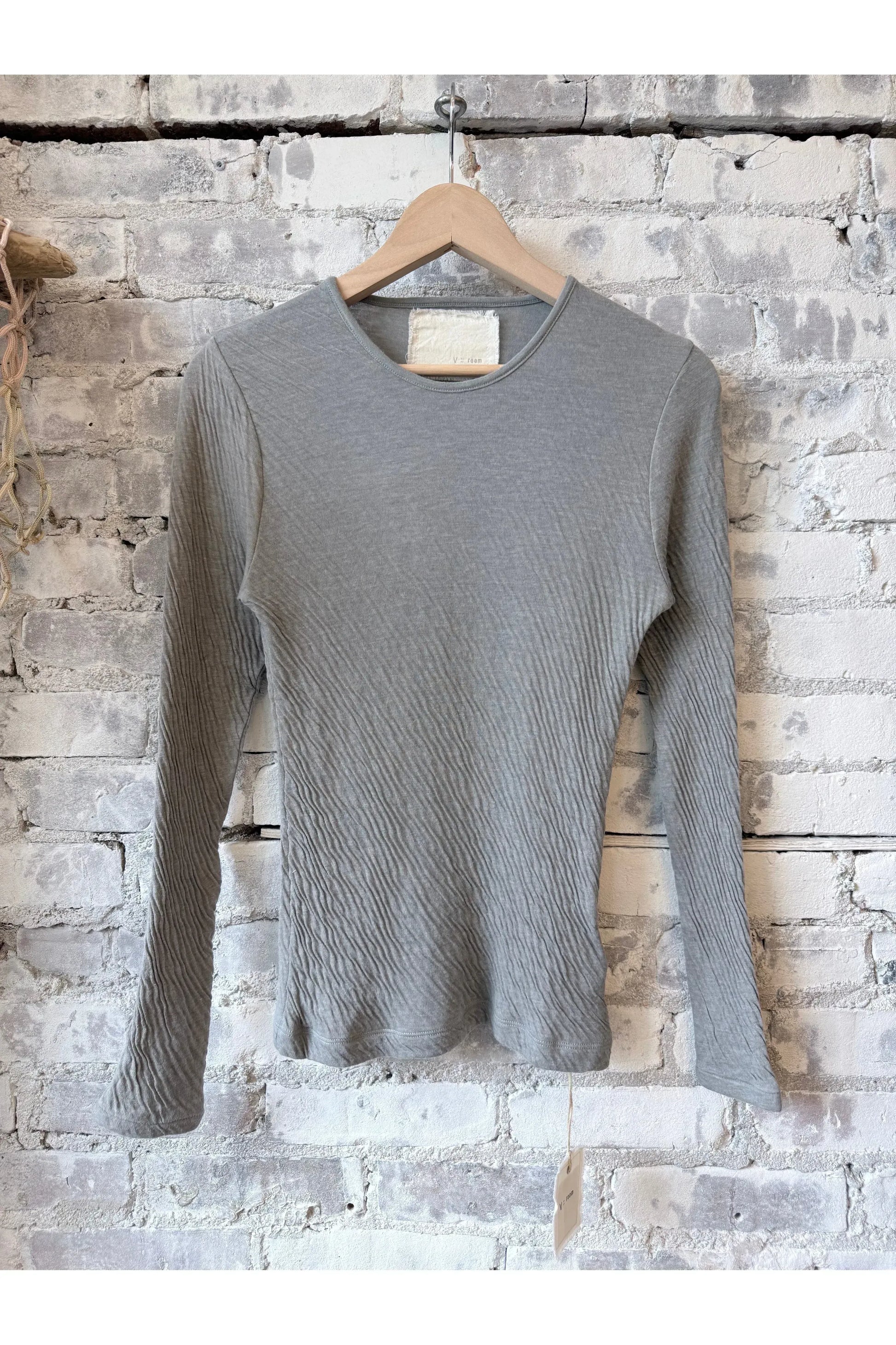 Hi-Soft Double Face L/S Crew - Charcoal - DUNE + SALT