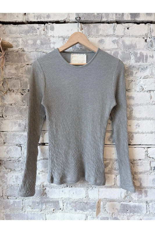 Hi-Soft Double Face L/S Crew - Charcoal - DUNE + SALT