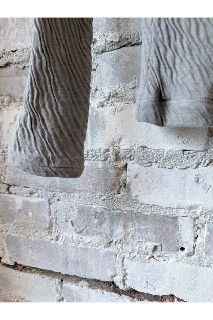 Hi-Soft Double Face L/S Crew - Charcoal - DUNE + SALT