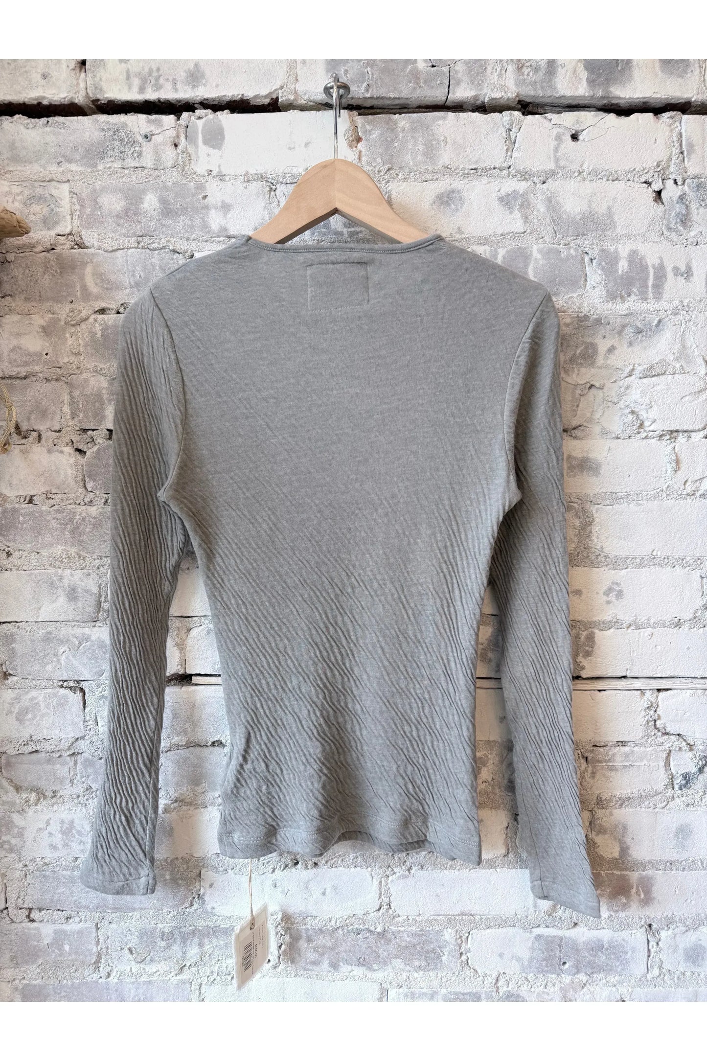 Hi-Soft Double Face L/S Crew - Charcoal - DUNE + SALT